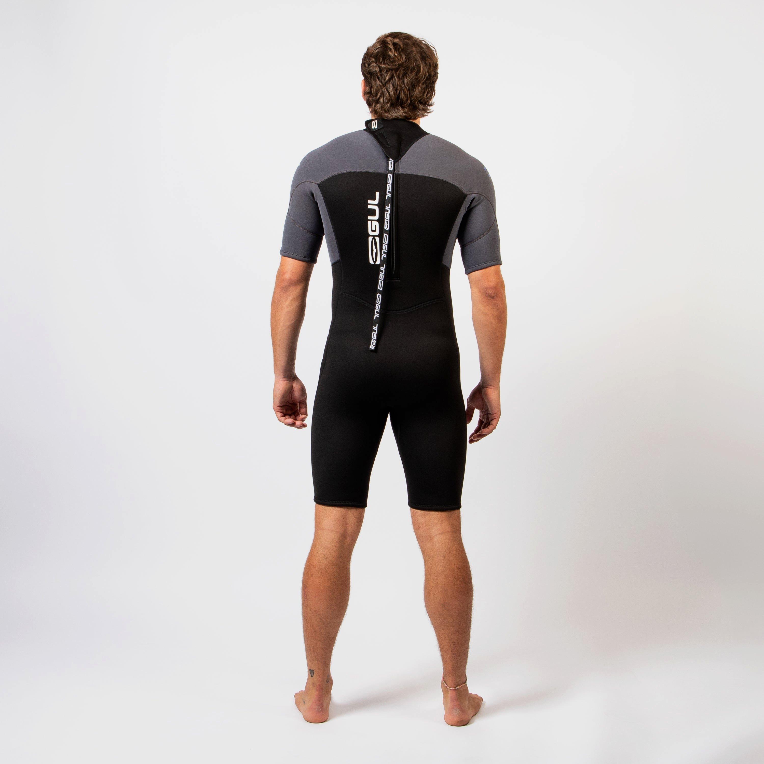 Black/Grey - Gul - RESPONSE 32 FLATLOCK NATUR SHORTI WETSUIT - 2