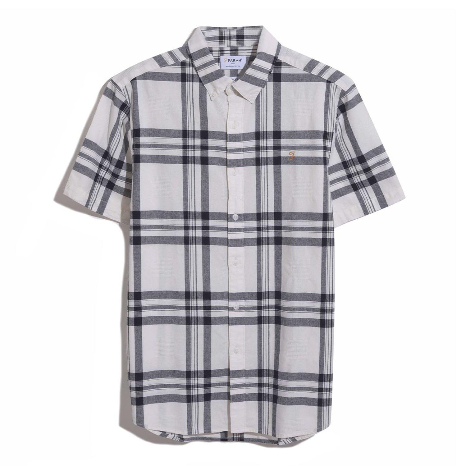 Ecru - Farah - Kele Bold Check Shirt - 1