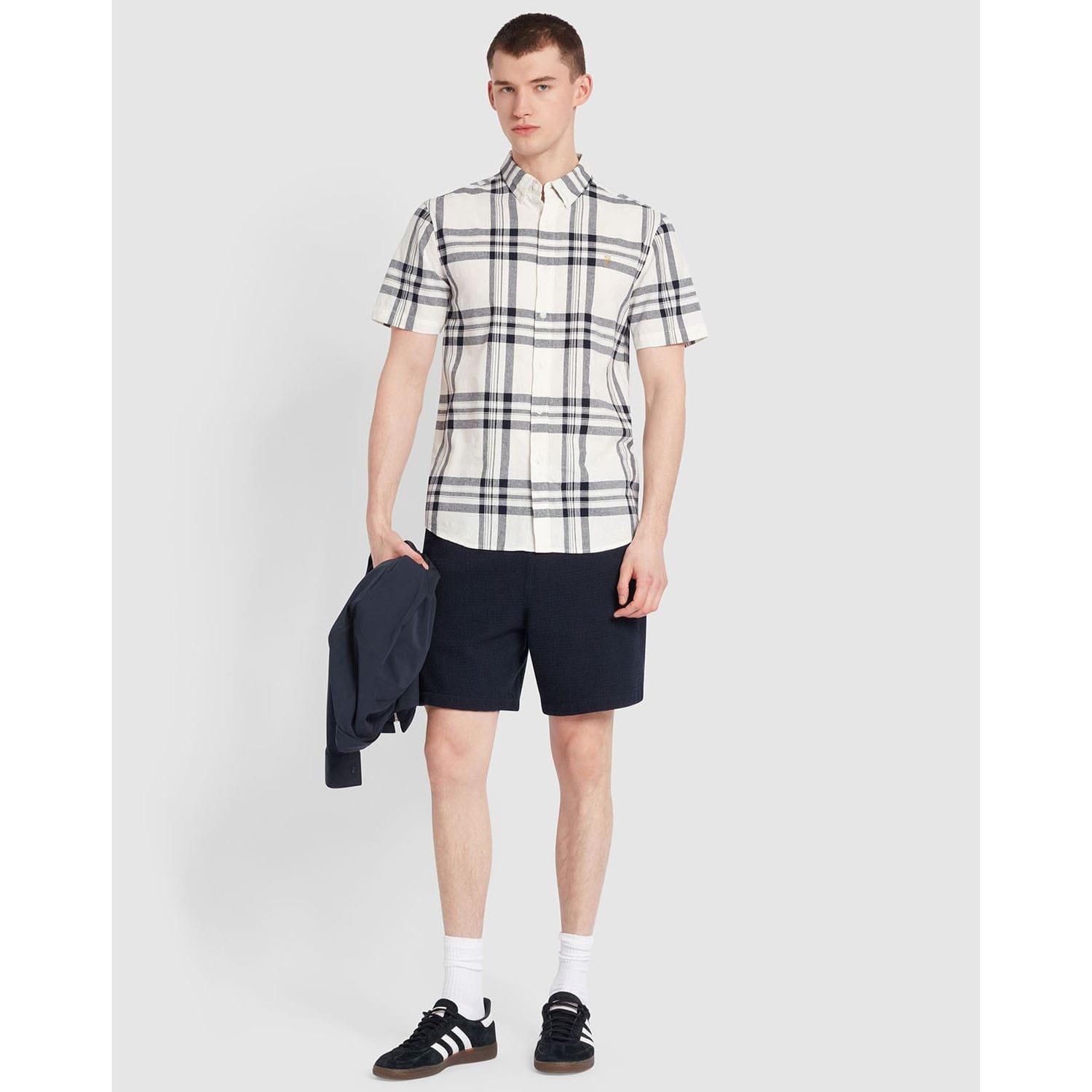 Ecru - Farah - Kele Bold Check Shirt - 2