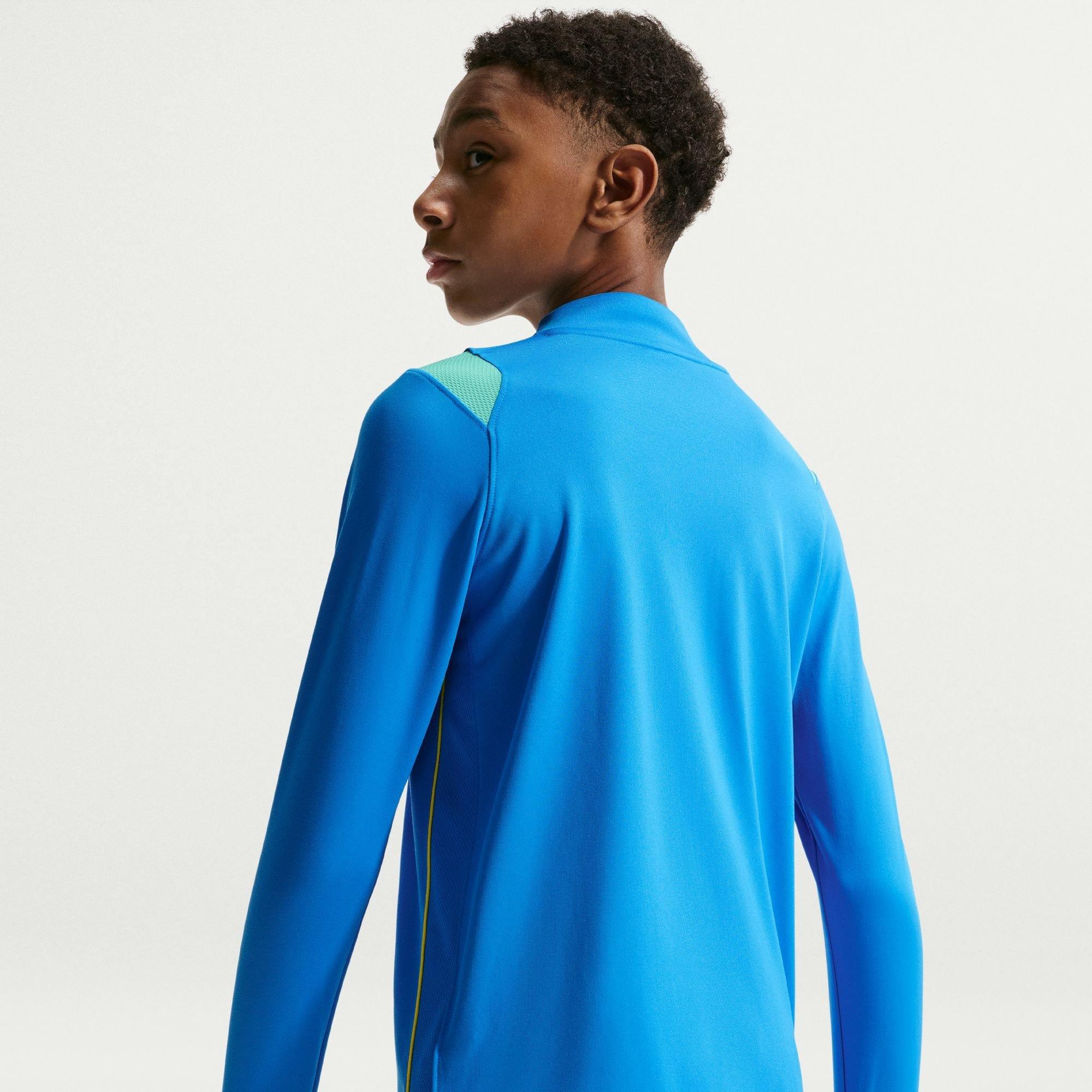 Azul/Oro - Nike - Kids' Brazil International Licensed Drill Top - 5