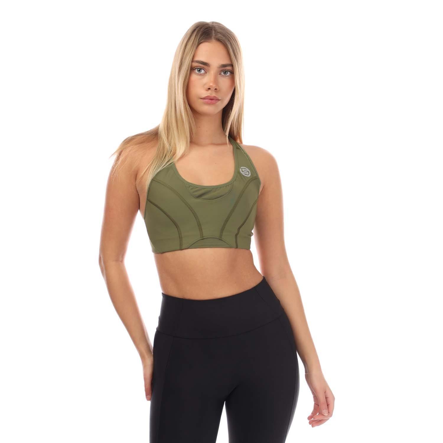 Khaki - Skins - Series-3 Hi-Impact Bra - 1