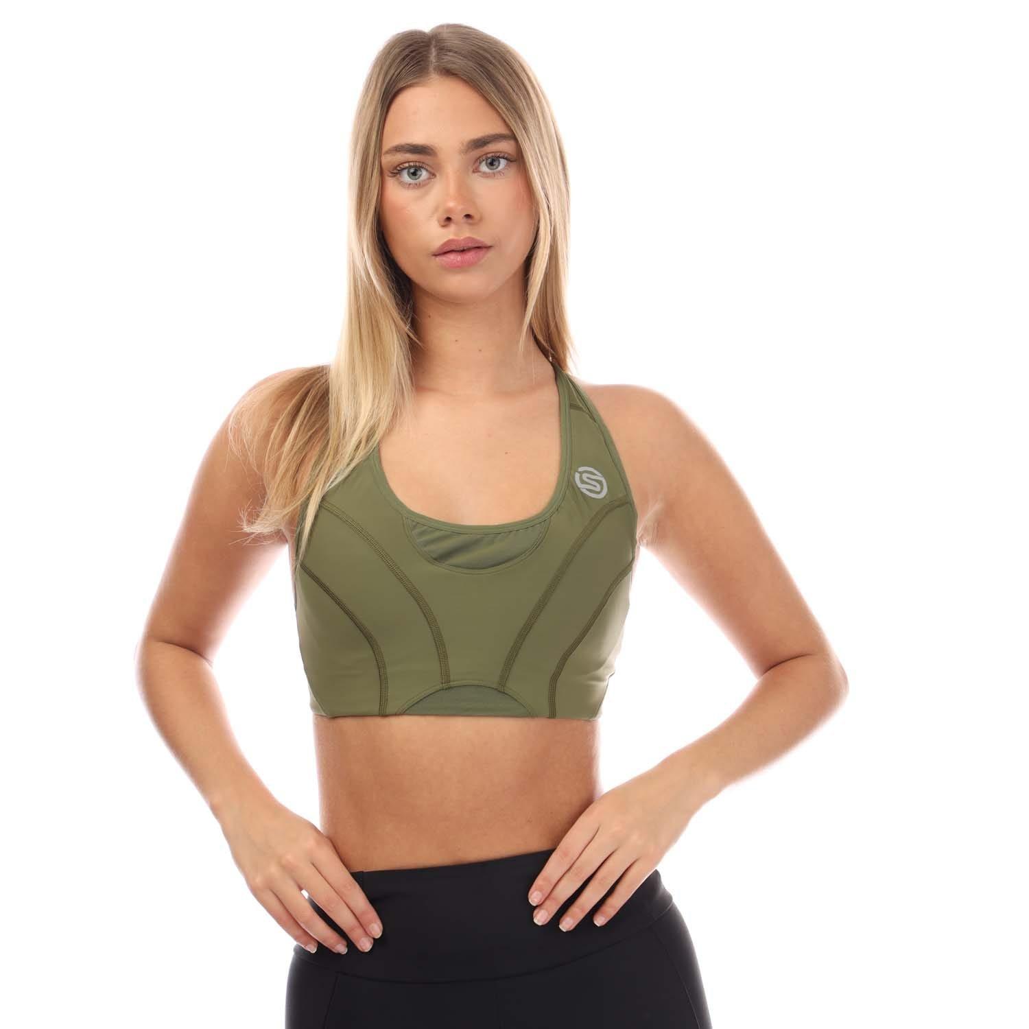 Khaki - Skins - Series-3 Hi-Impact Bra - 3
