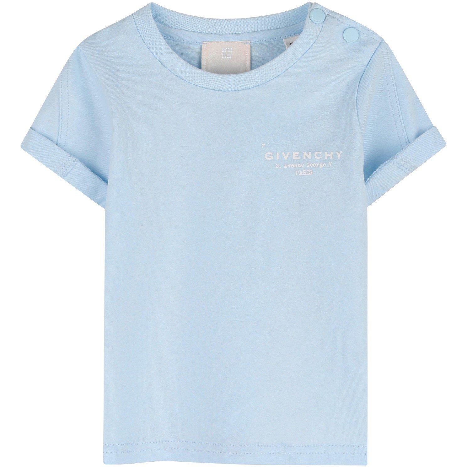 GIVENCHY Kids' T-Shirt - Blue 77L - Size 18M