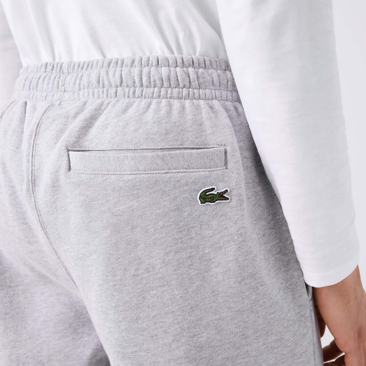 Grey - Lacoste - Embroidered Shorts - 4