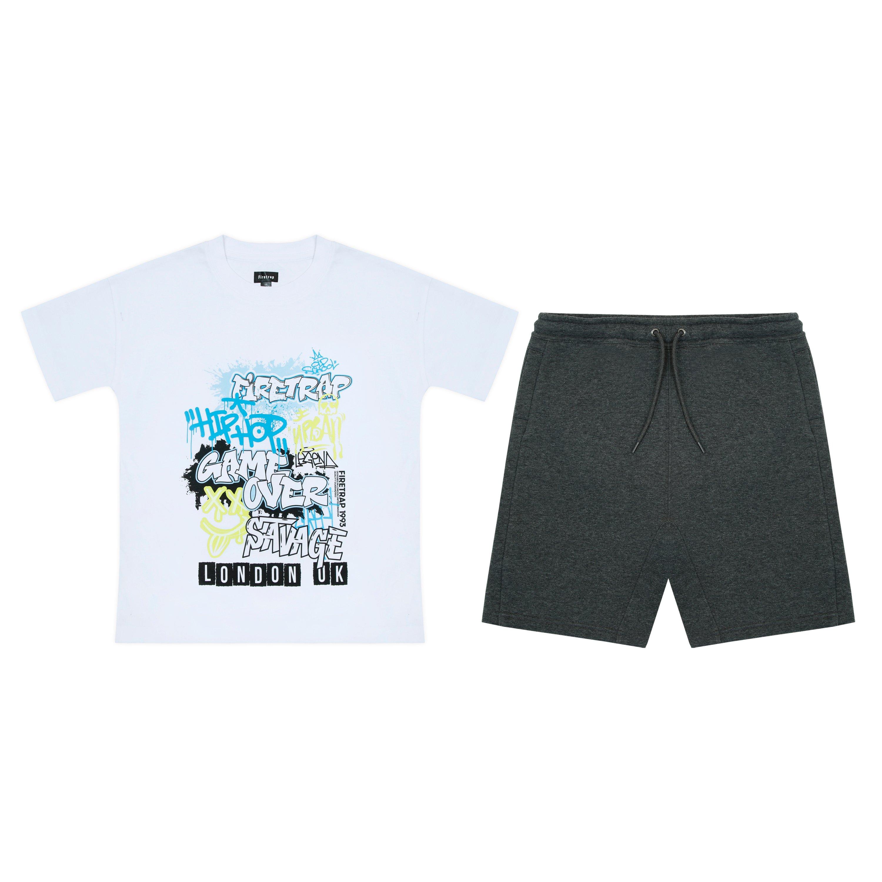 Graphique blanc - Firetrap - T-shirt Set Juniors - 1