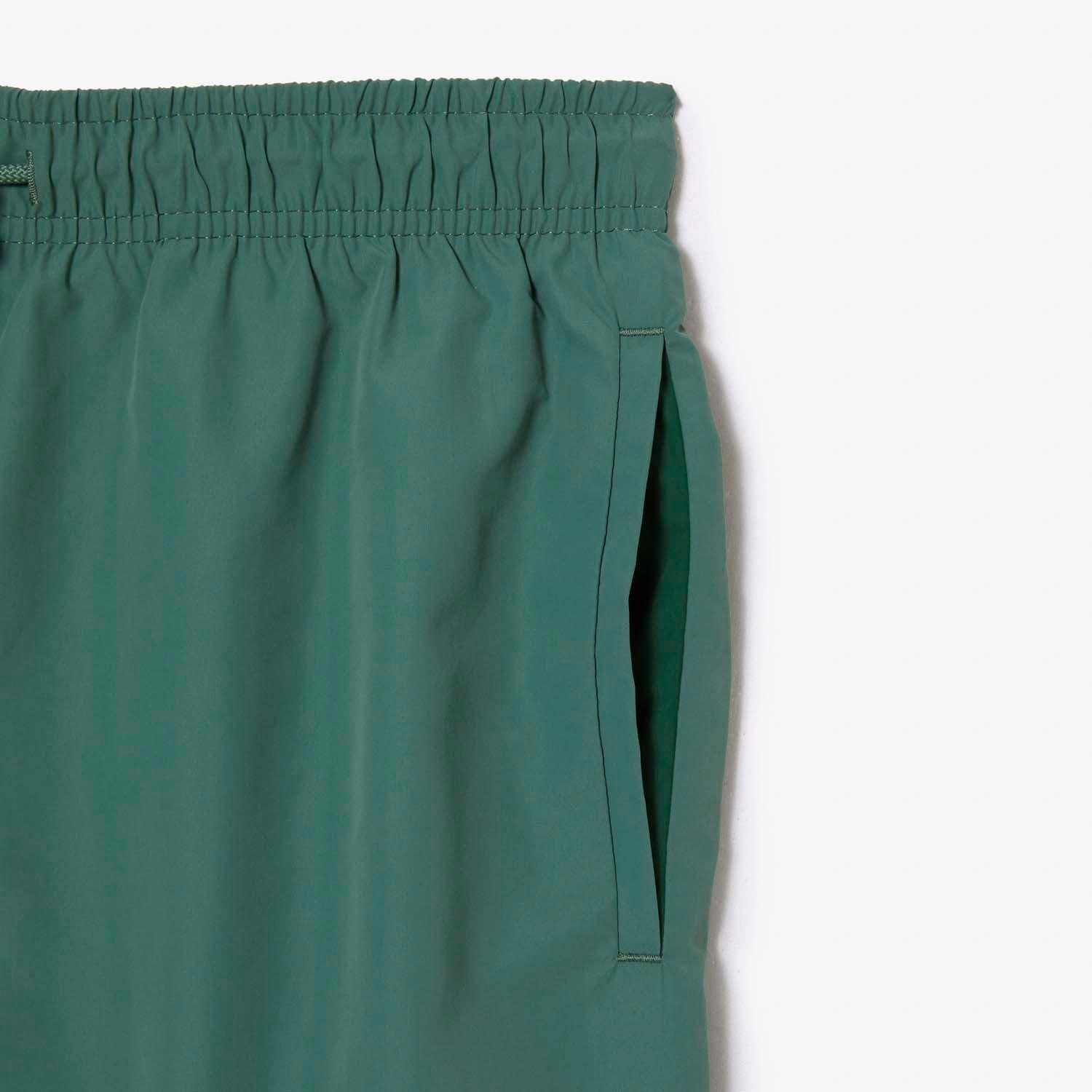 Green - Lacoste - Quick Dry Swim Trunks - 5