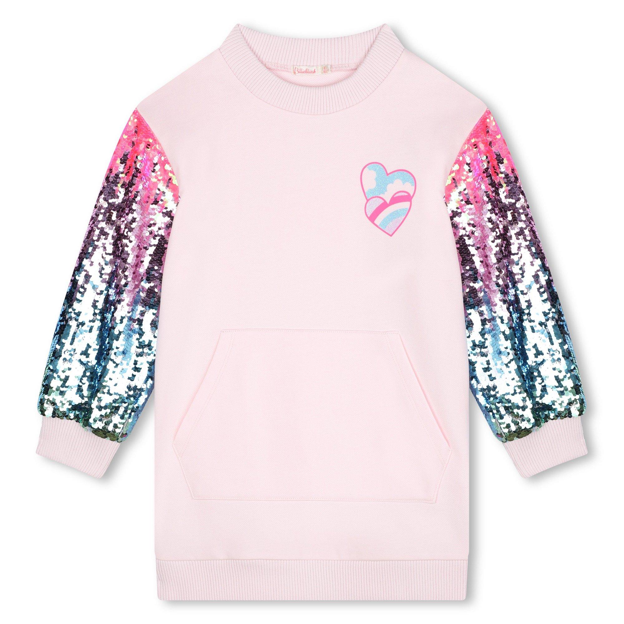 Billieblush Girls Kids' Sequin Jumper Dress - Pale Pink 44L - 4Y