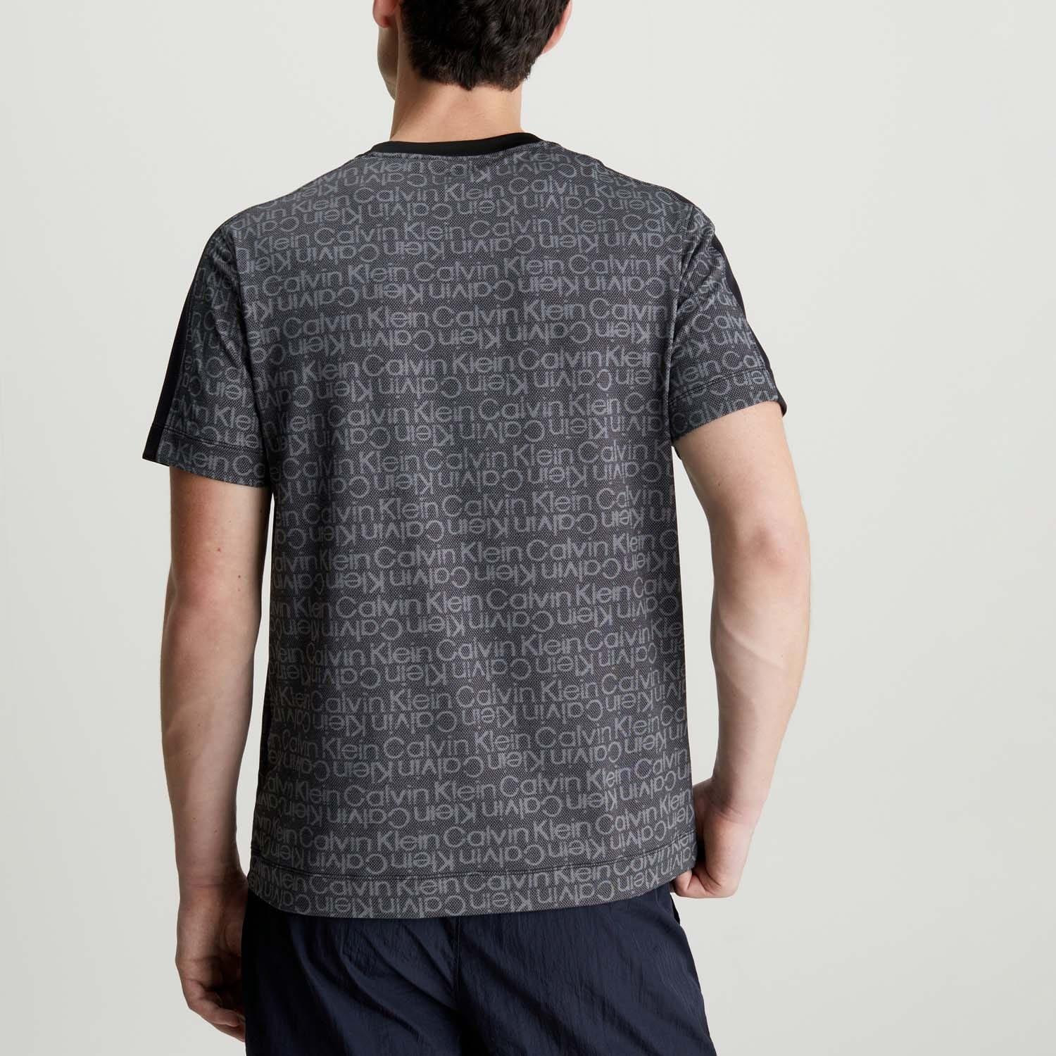 Black - Calvin Klein - Logo Mesh Gym T-Shirt - 2