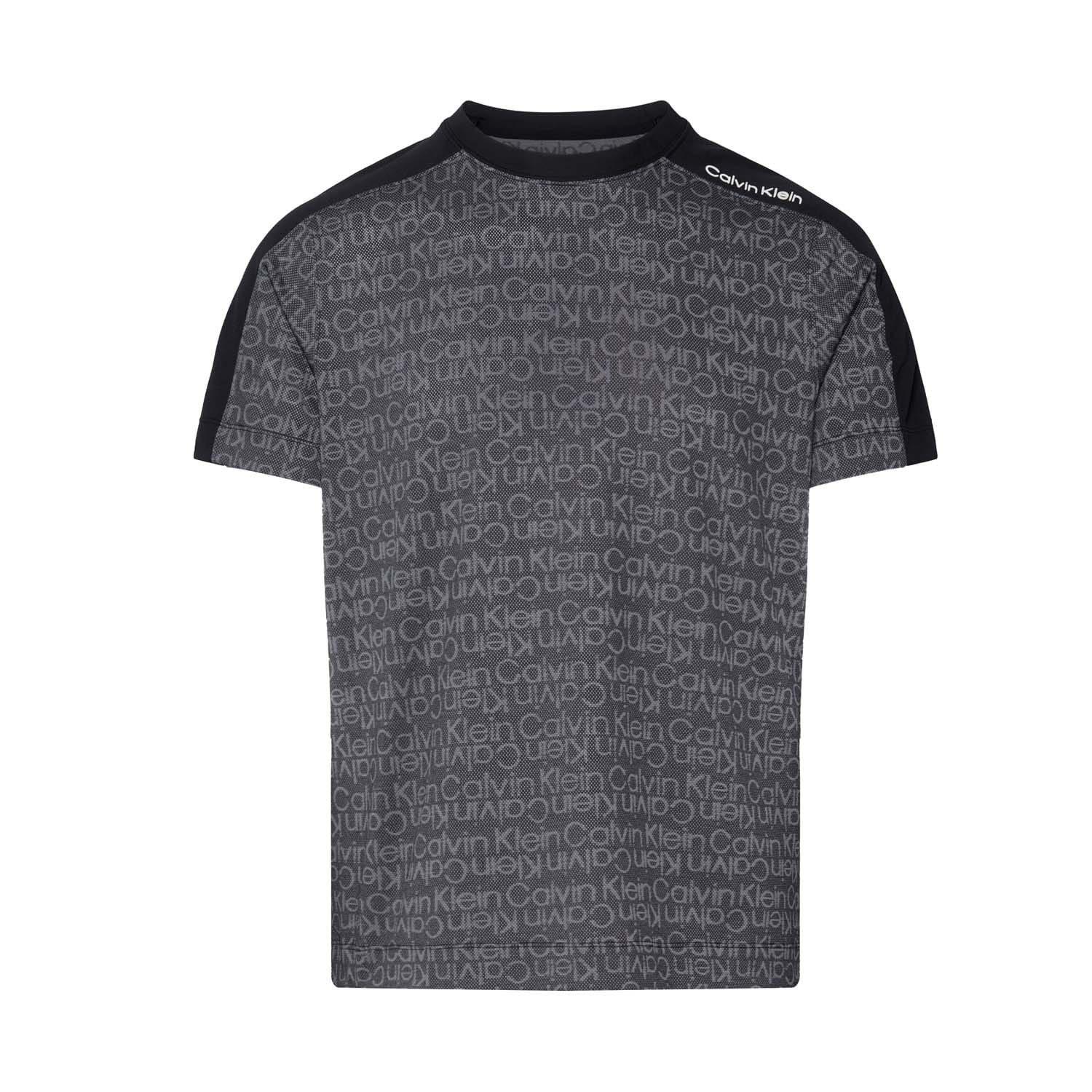 Black - Calvin Klein - Logo Mesh Gym T-Shirt - 4