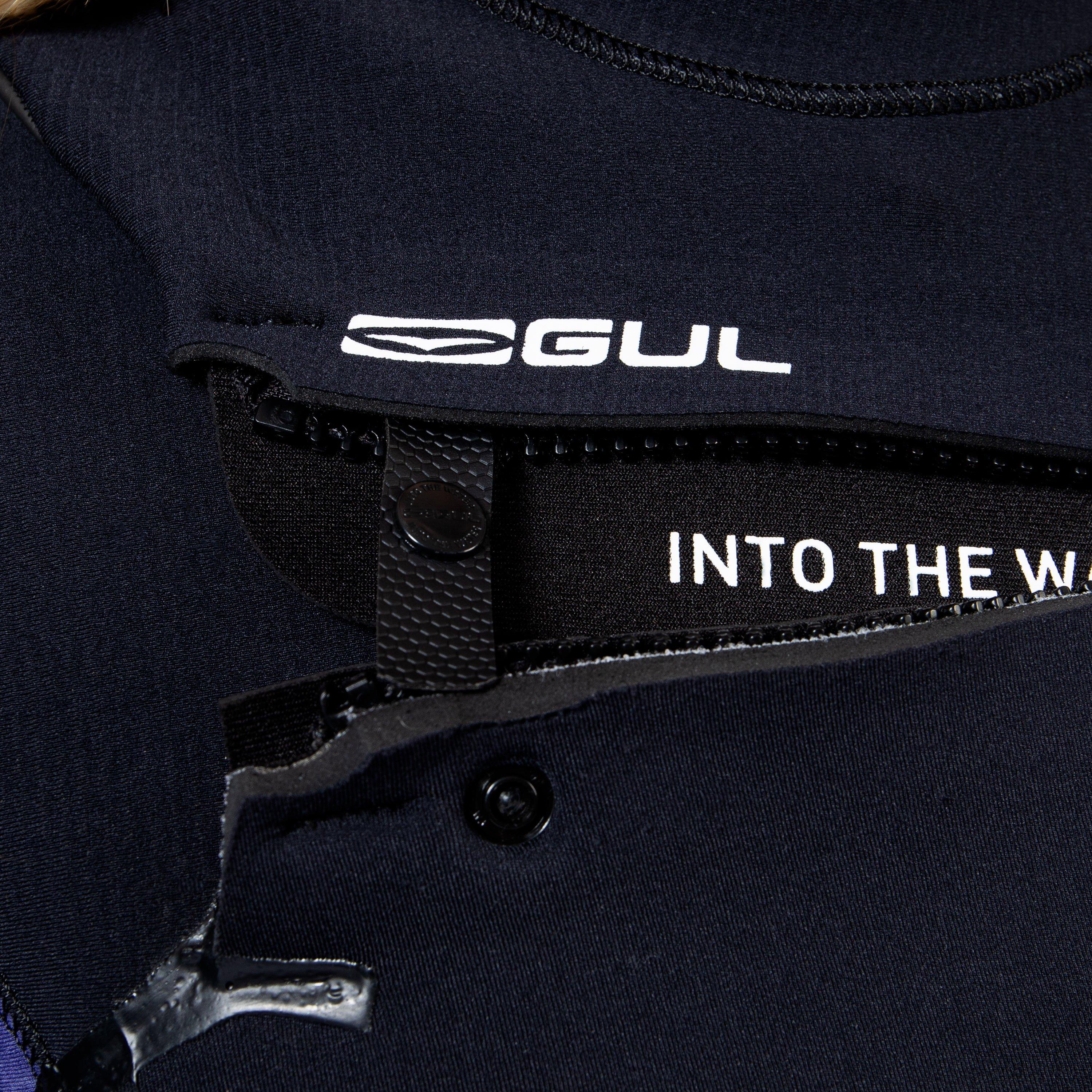 Black/Splatterp - Gul - FLEXOR 54 YULEX WOMENS CHEST ZIP BS STEAMER - 5