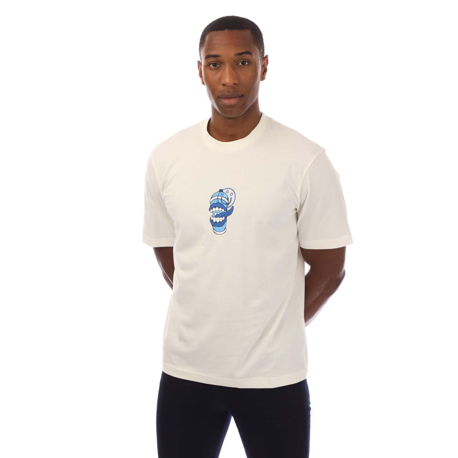 White - Hugo - Nutongo Animal Graphic T-Shirt - 1