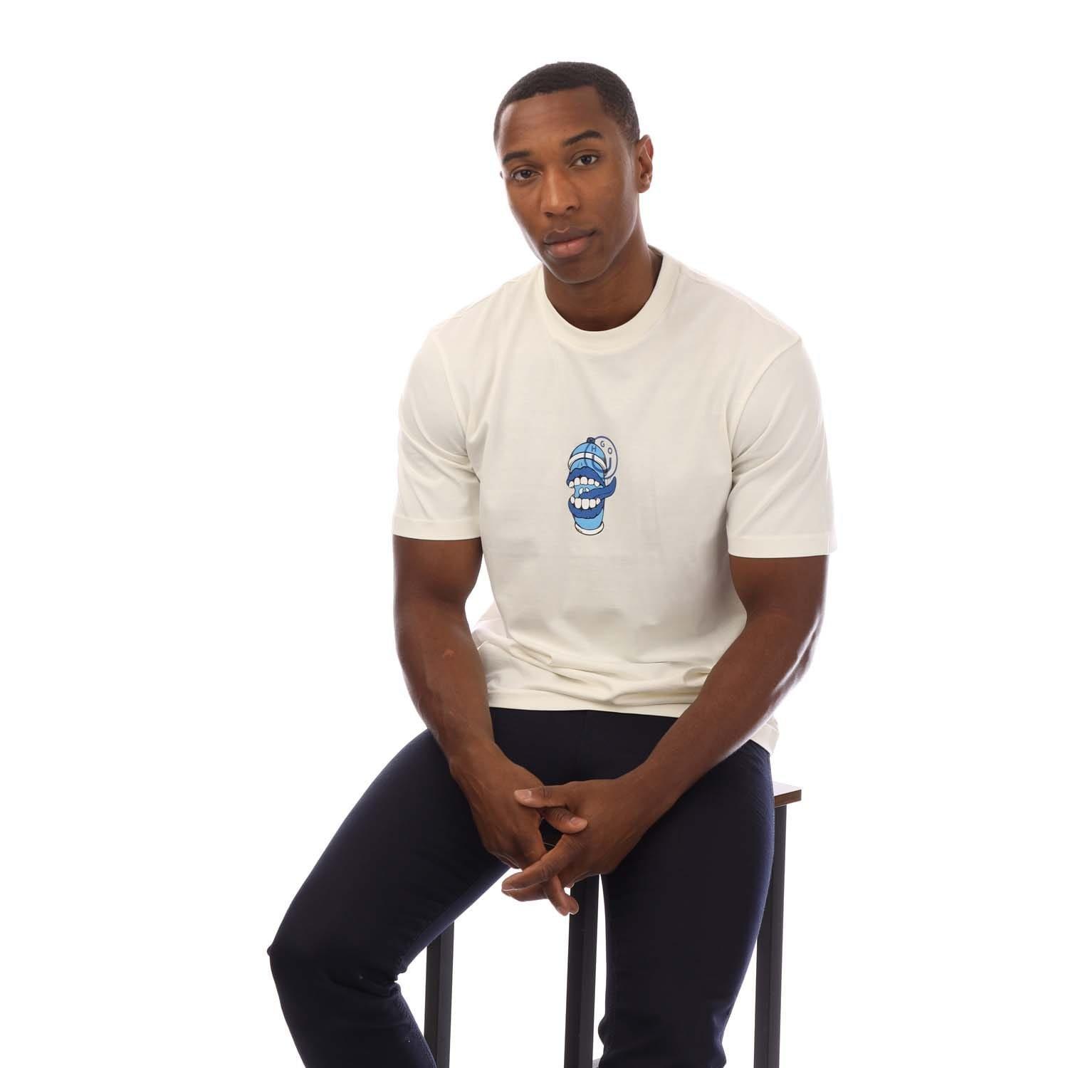 White - Hugo - Nutongo Animal Graphic T-Shirt - 4