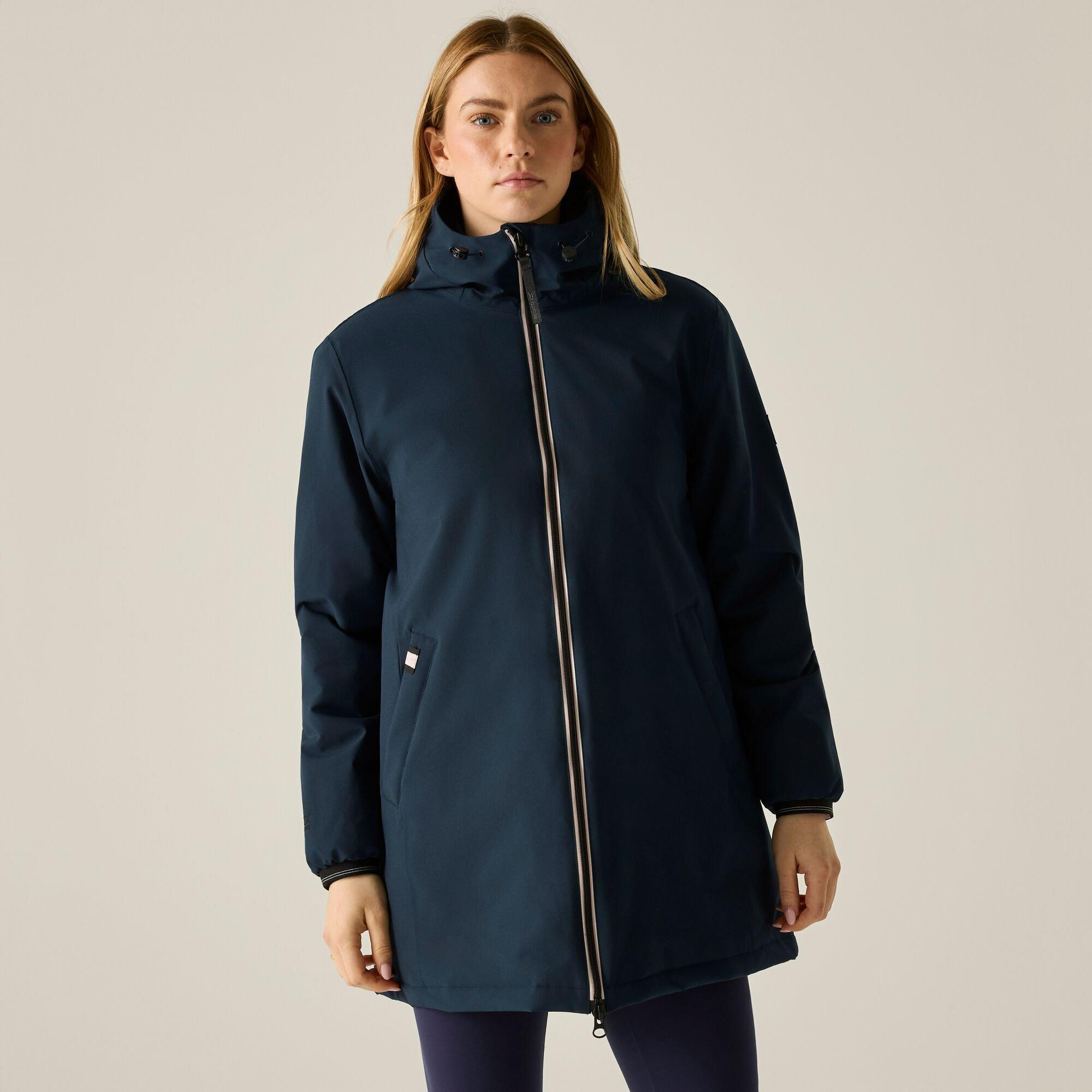 Navy(Black) - Regatta - Womens Evander Waterproof Jacket - 3