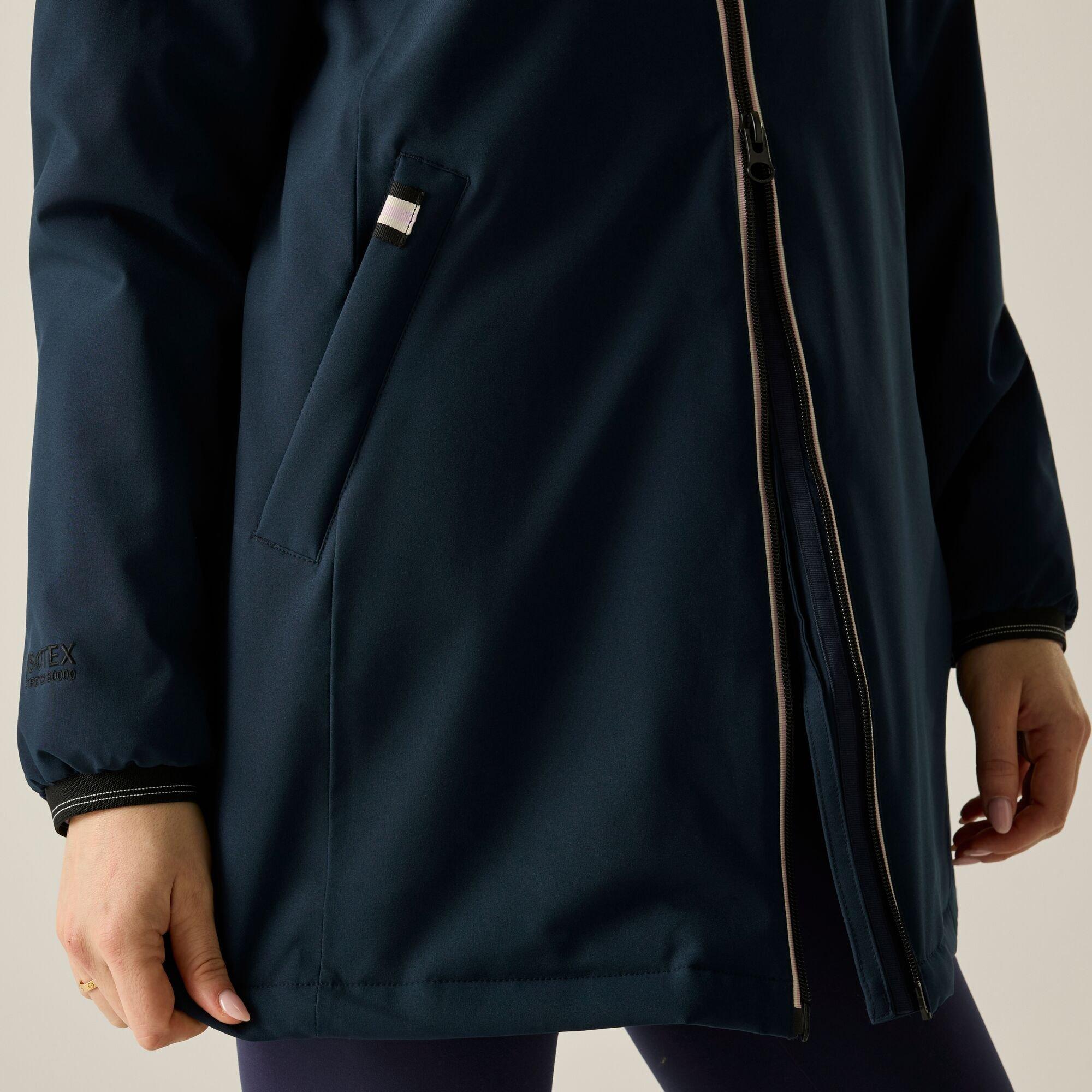 Navy(Black) - Regatta - Womens Evander Waterproof Jacket - 5