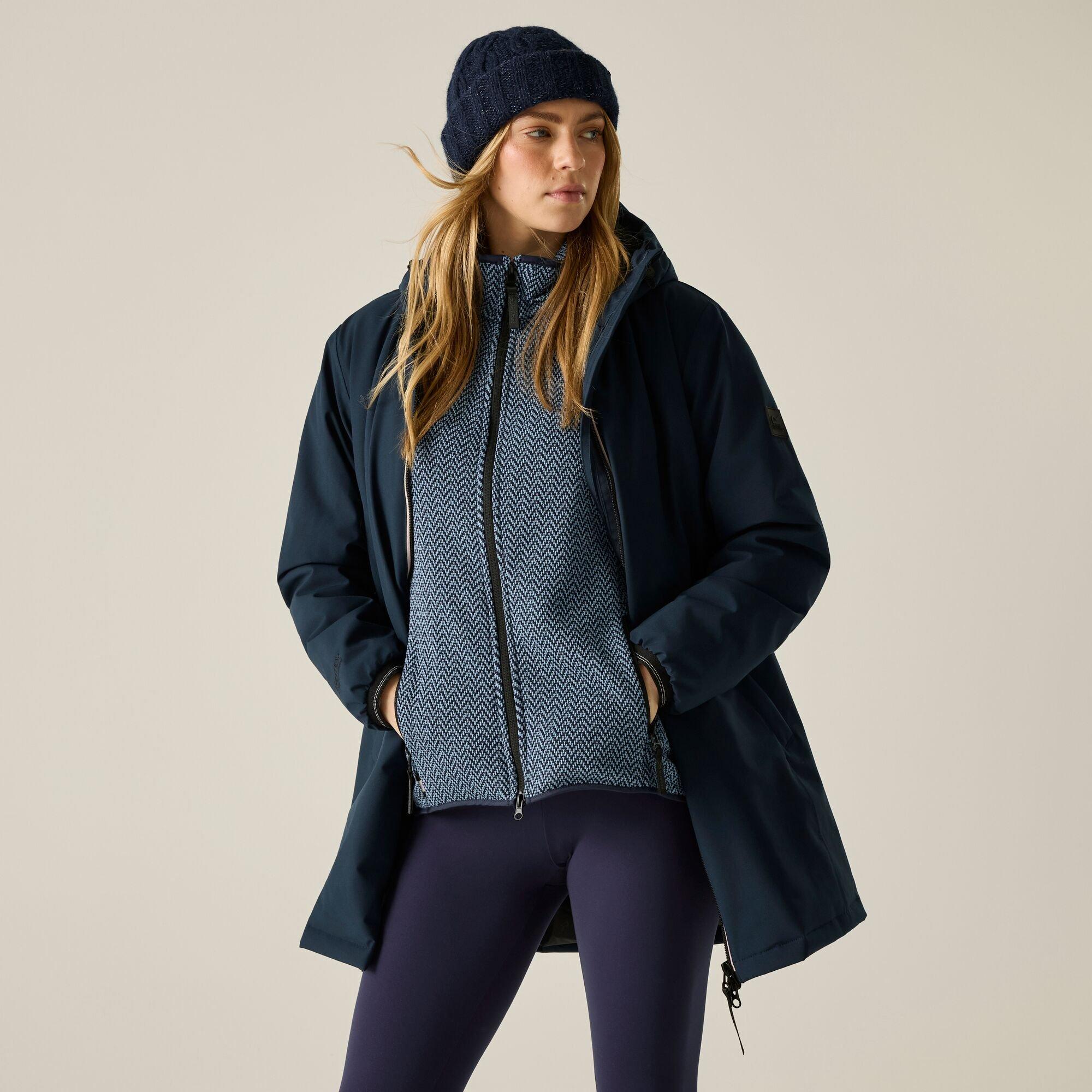 Navy(Black) - Regatta - Womens Evander Waterproof Jacket - 7