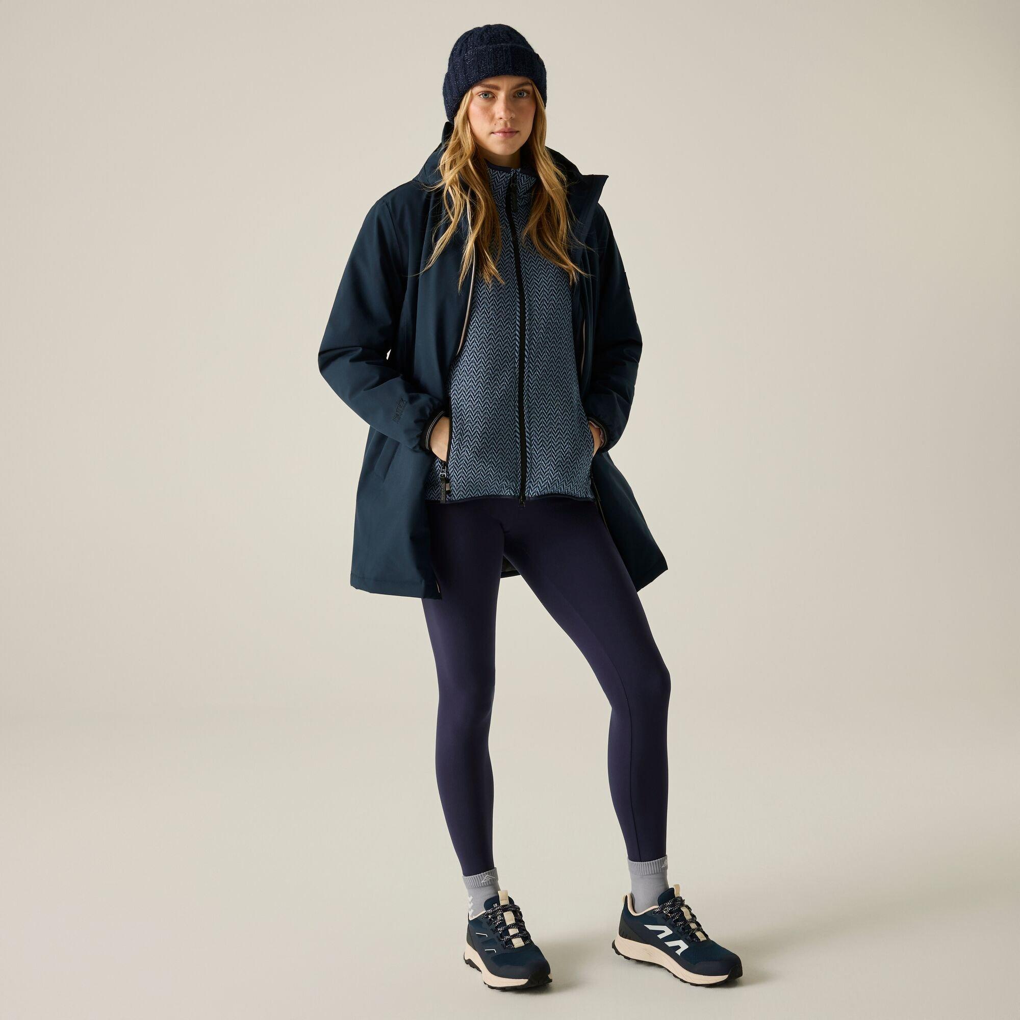 Navy(Black) - Regatta - Womens Evander Waterproof Jacket - 8