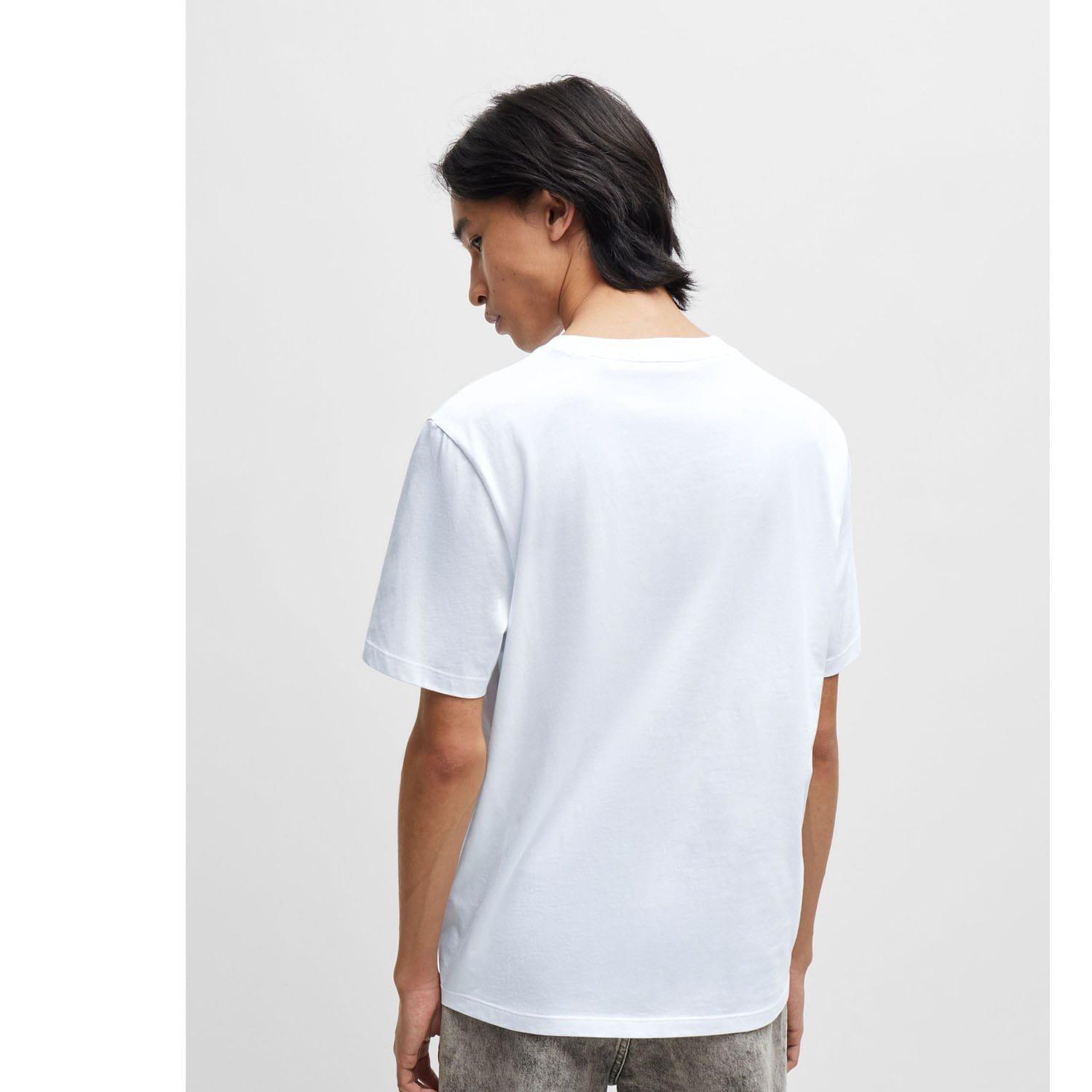 White - Hugo - Dog Artwork T-Shirt - 2