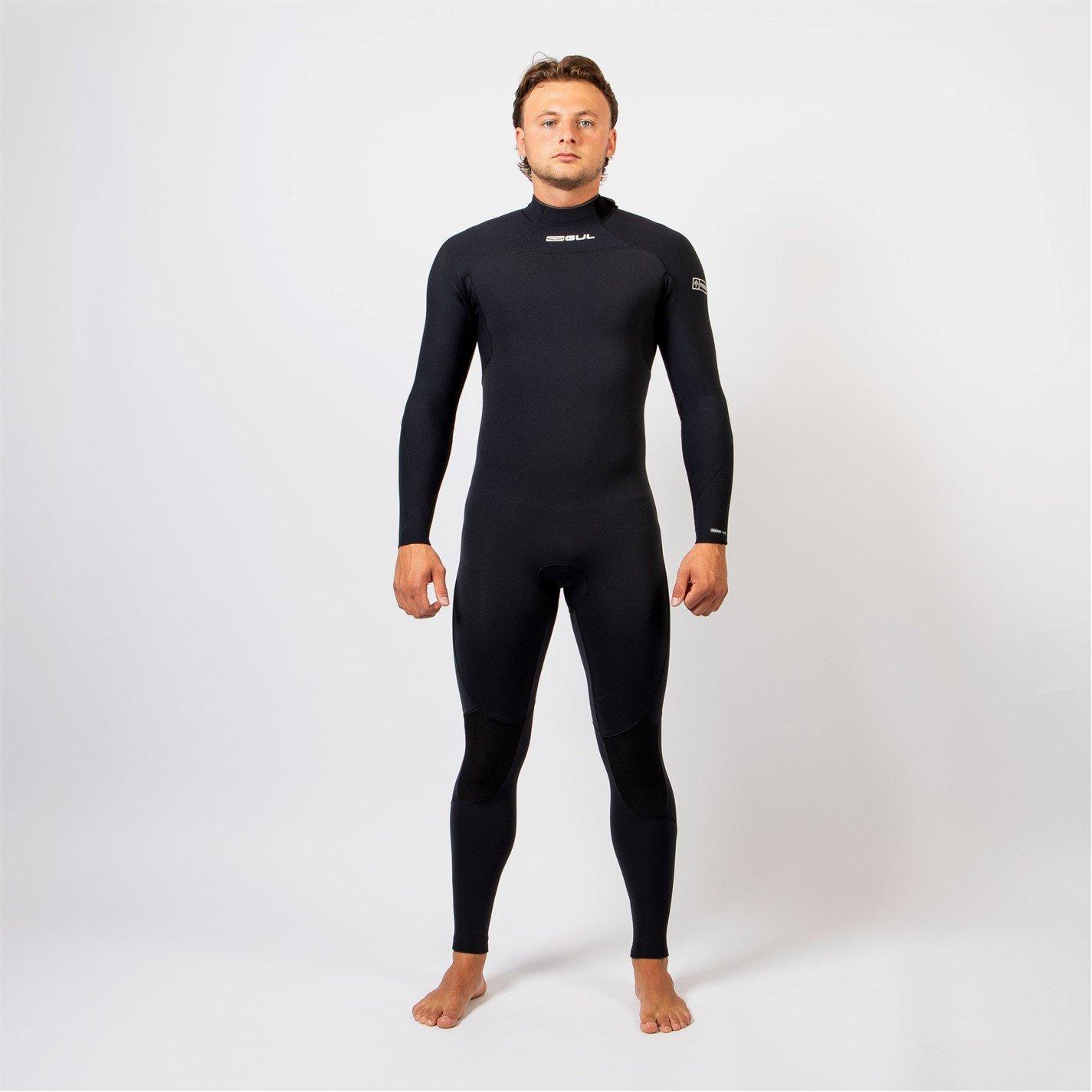 Black - Gul - FLEXOR 43 YULEX BLINDSTITCHED FULL WETSUIT - 1