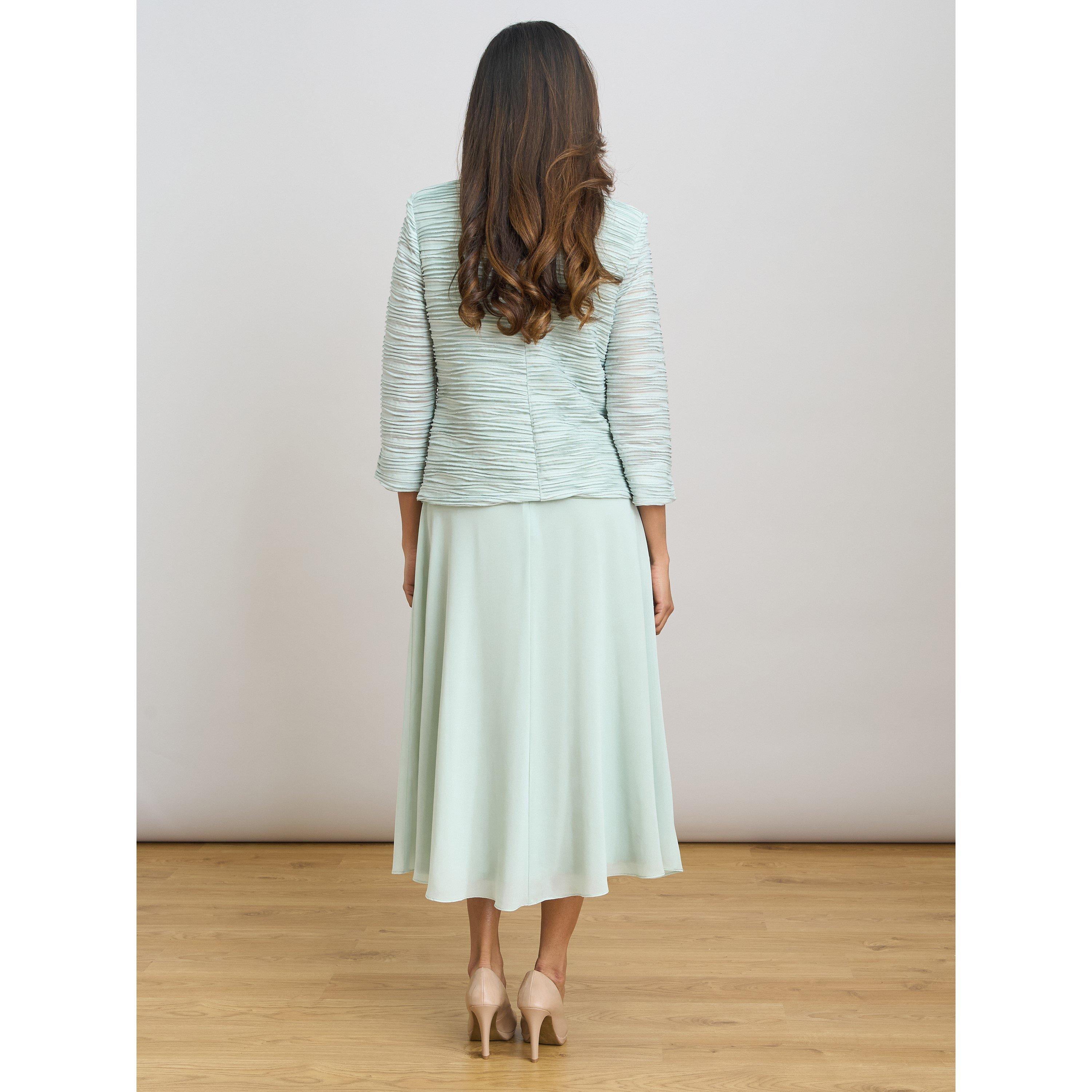 Sage - Gina Bacconi - Page Fancy Jacket & Chiffon Dress - 3