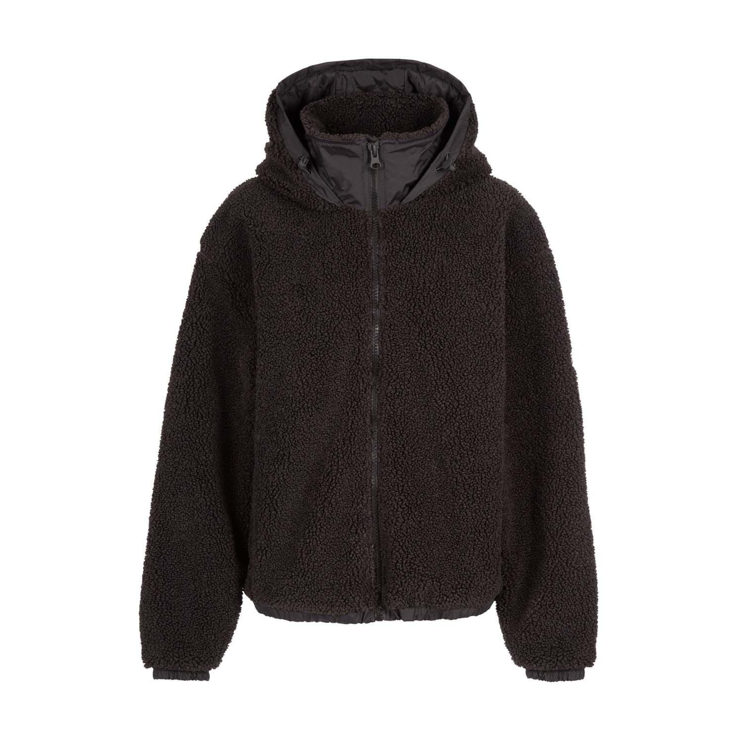 Black - Trespass - Burly 20 Sherpa Jacket - 1