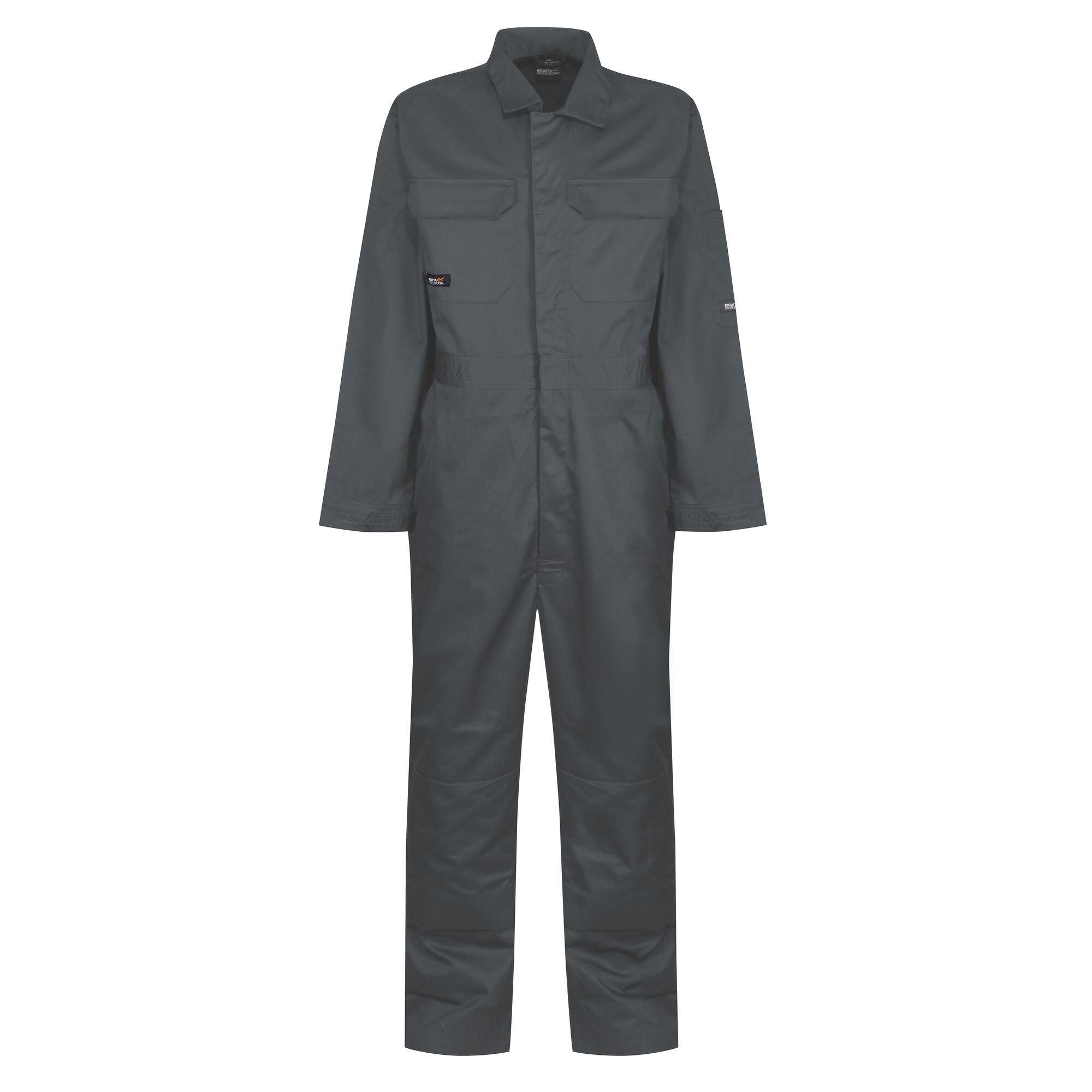 Sage - Regatta - Men's Pro Stud Polycotton Part-Elasticated Overalls - 1