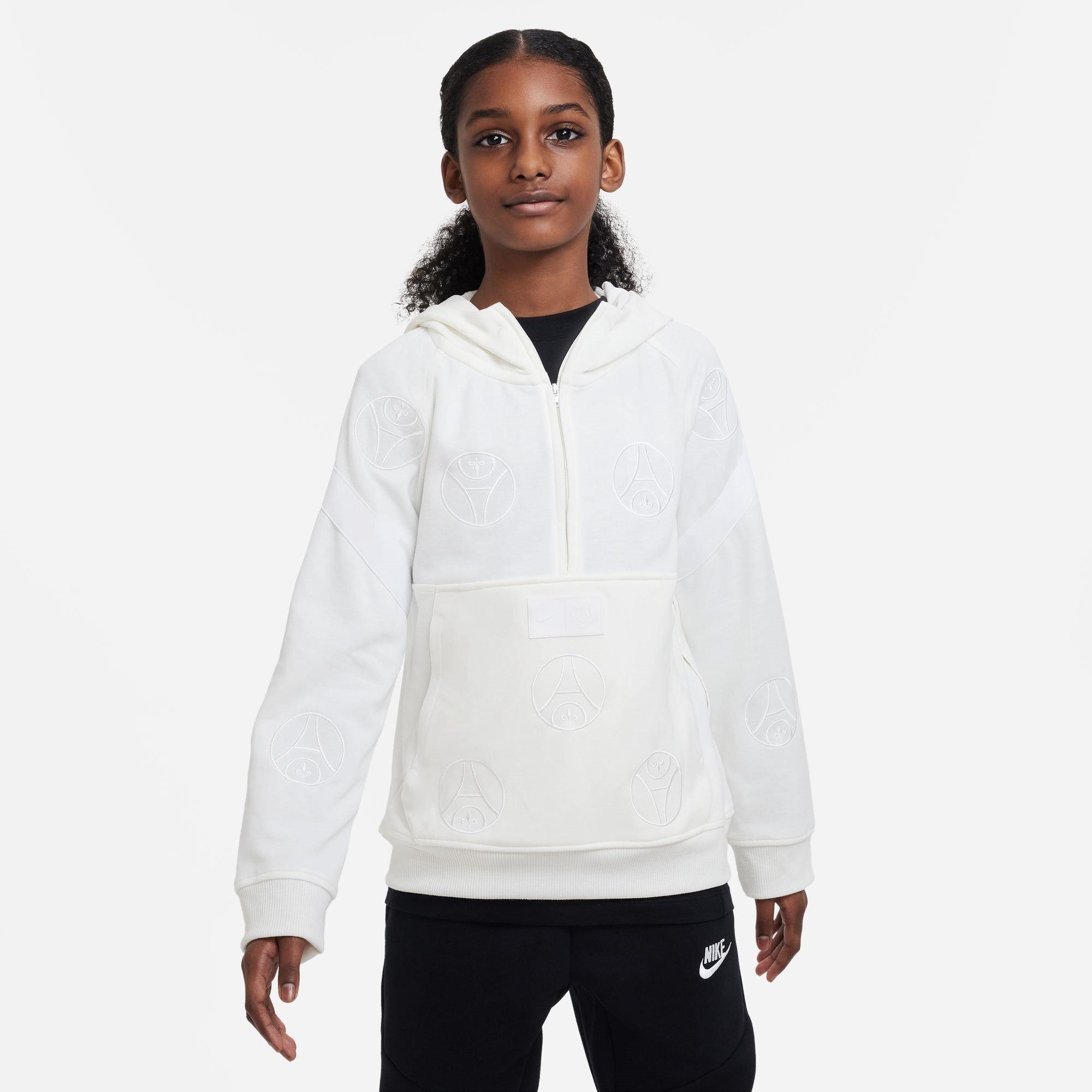 Vela/Bianco - Nike - PSG Dri-Fit Travel Hoodie Juniors - 3