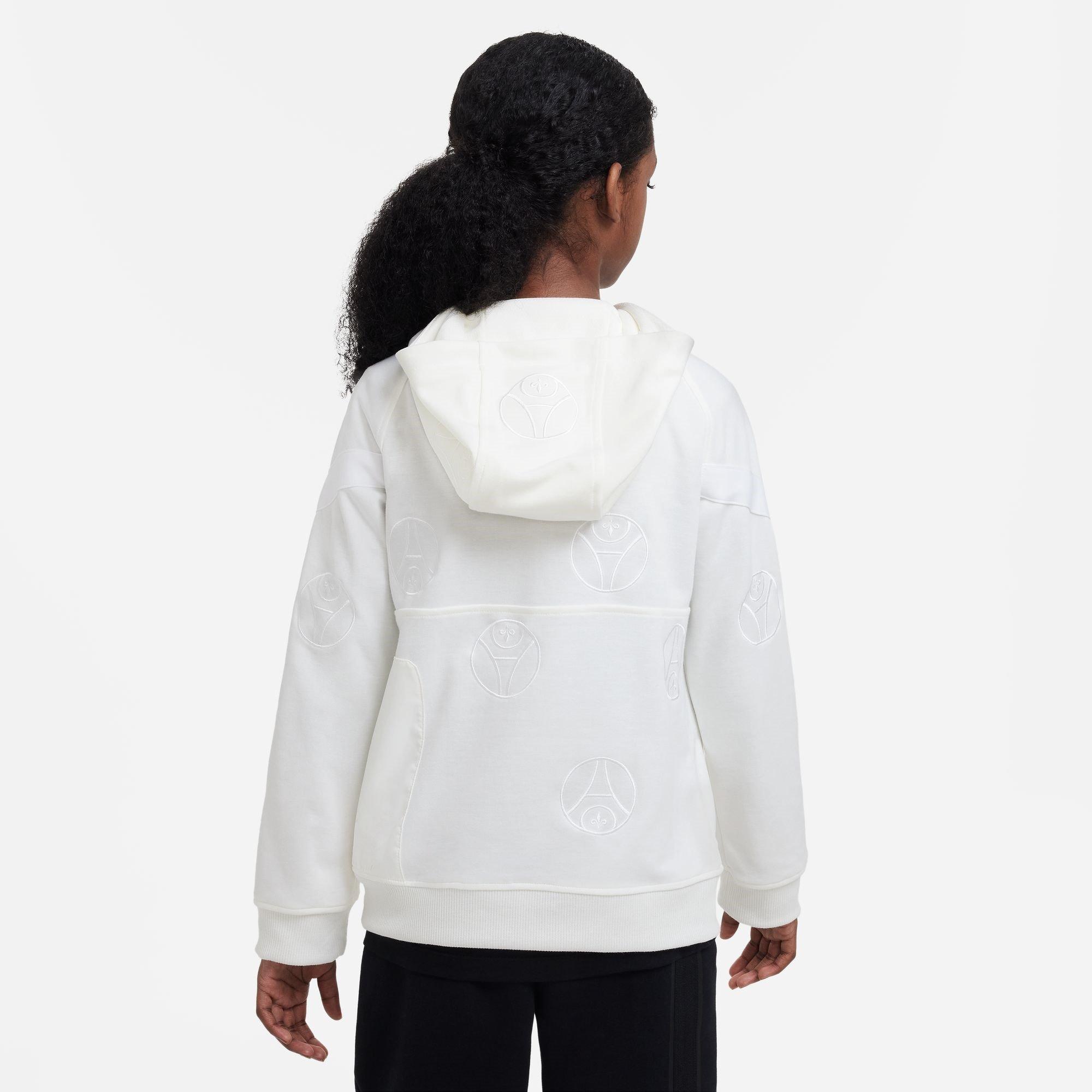 Vela/Bianco - Nike - PSG Dri-Fit Travel Hoodie Juniors - 4