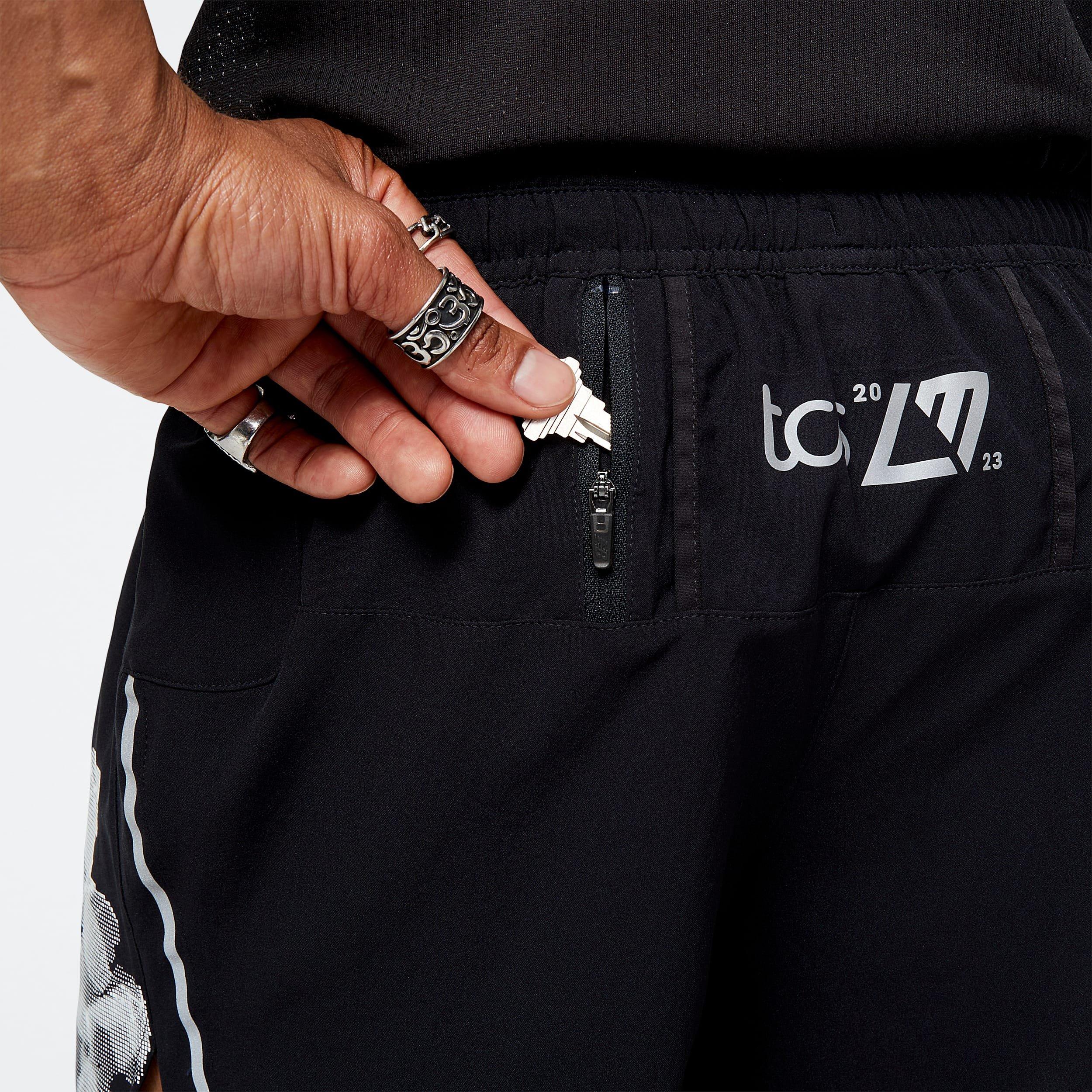 Black - New Balance - London Edition Printed Impact Run 5 Inch Shorts - 4