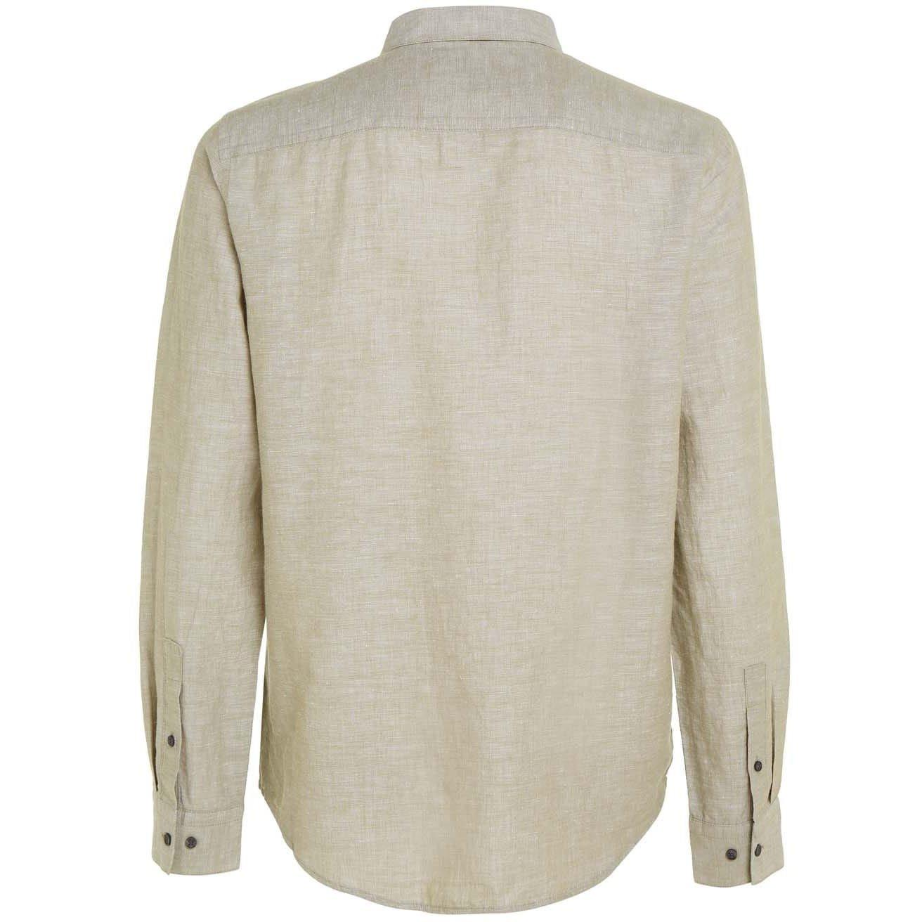 Green - Calvin Klein - Linen Cotton Regular Shirt - 2