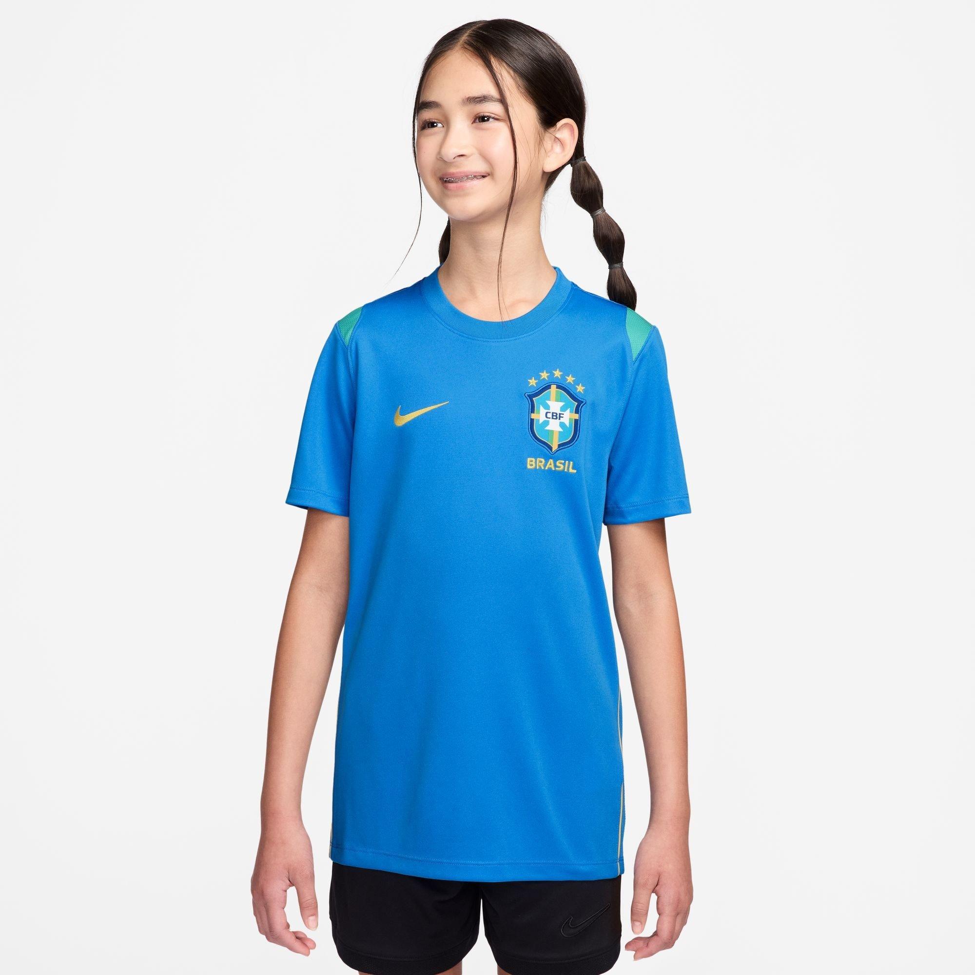Blue/White - Nike - Kids' Brazil Short Sleeve T-Shirt - 2