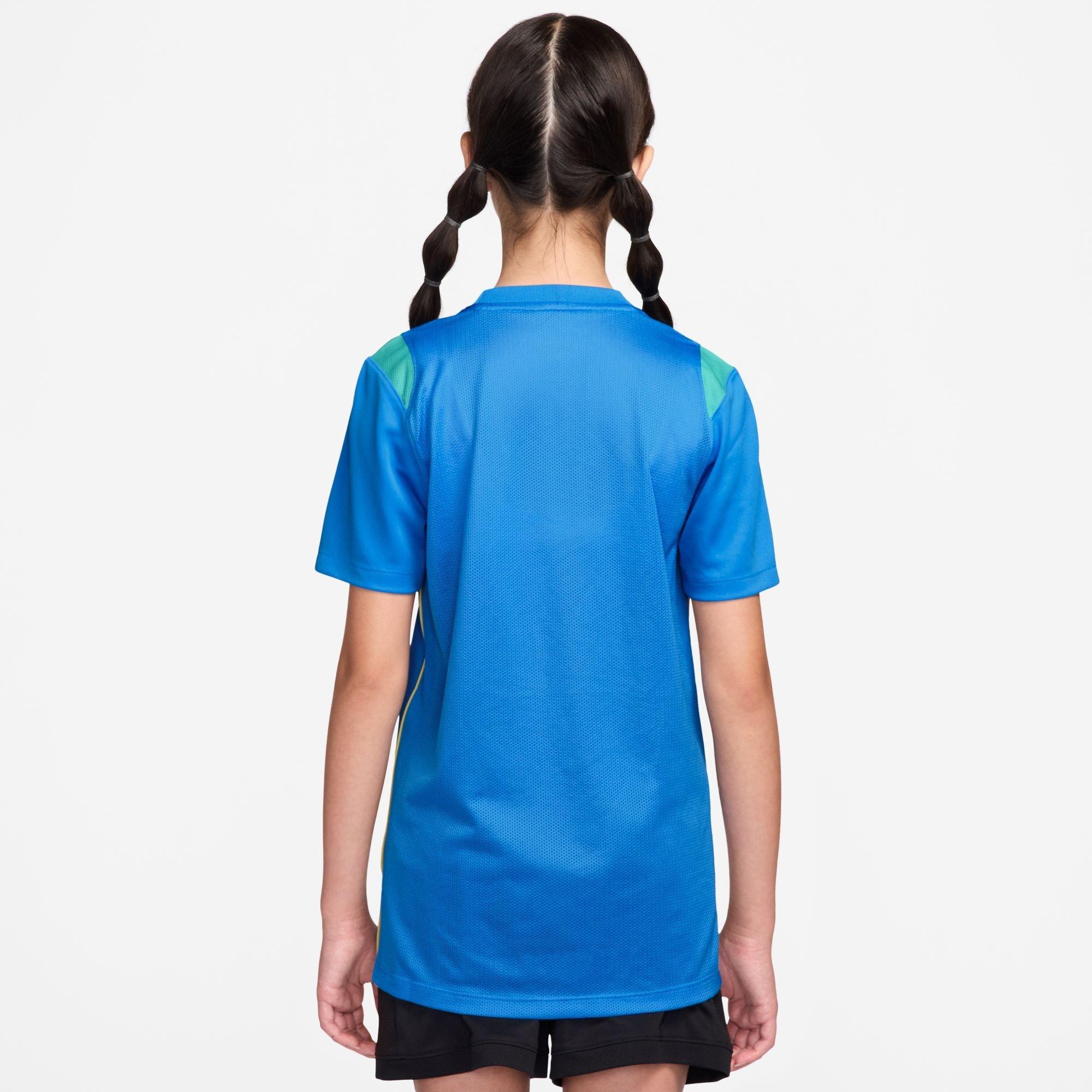 Blue/White - Nike - Kids' Brazil Short Sleeve T-Shirt - 3