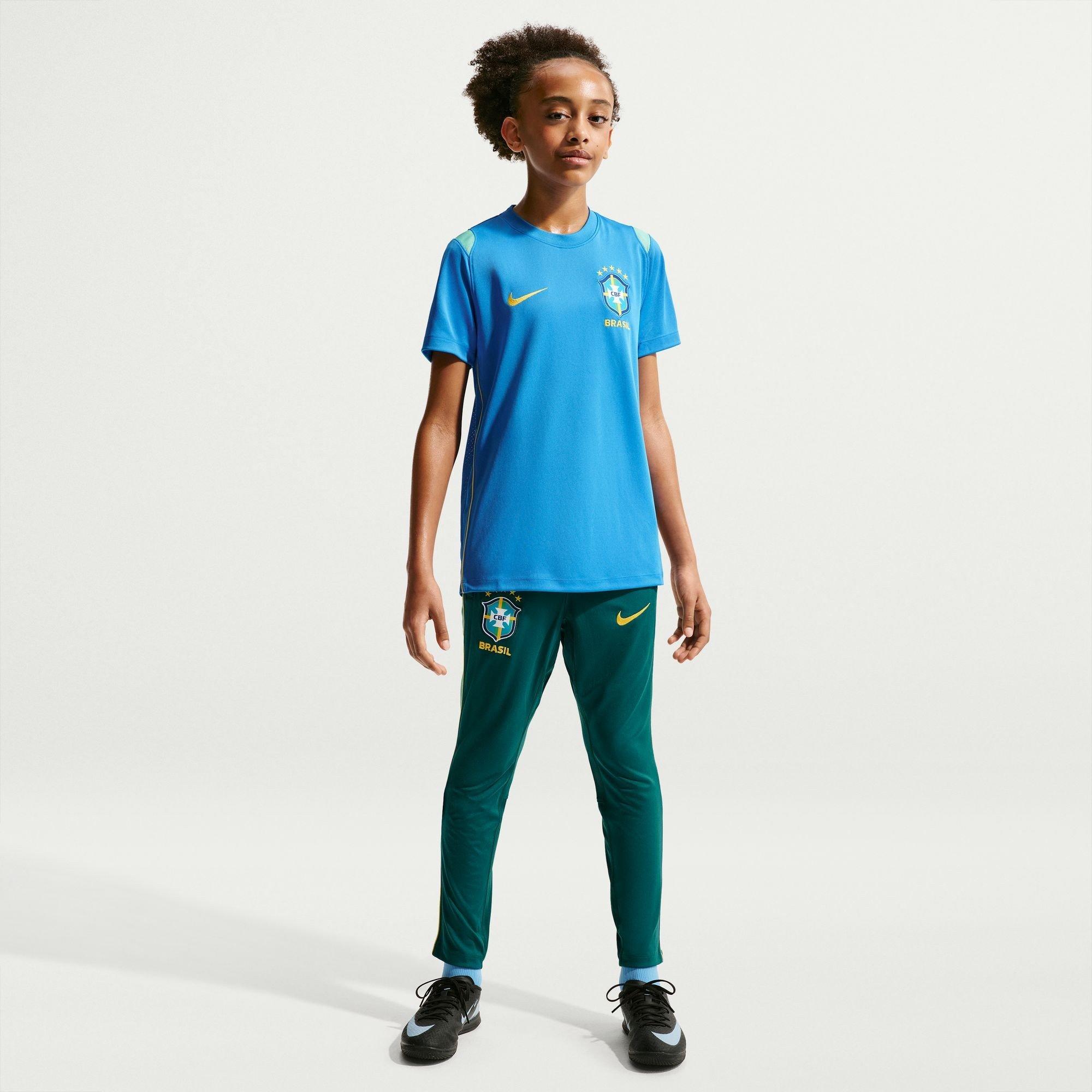 Blue/White - Nike - Kids' Brazil Short Sleeve T-Shirt - 7