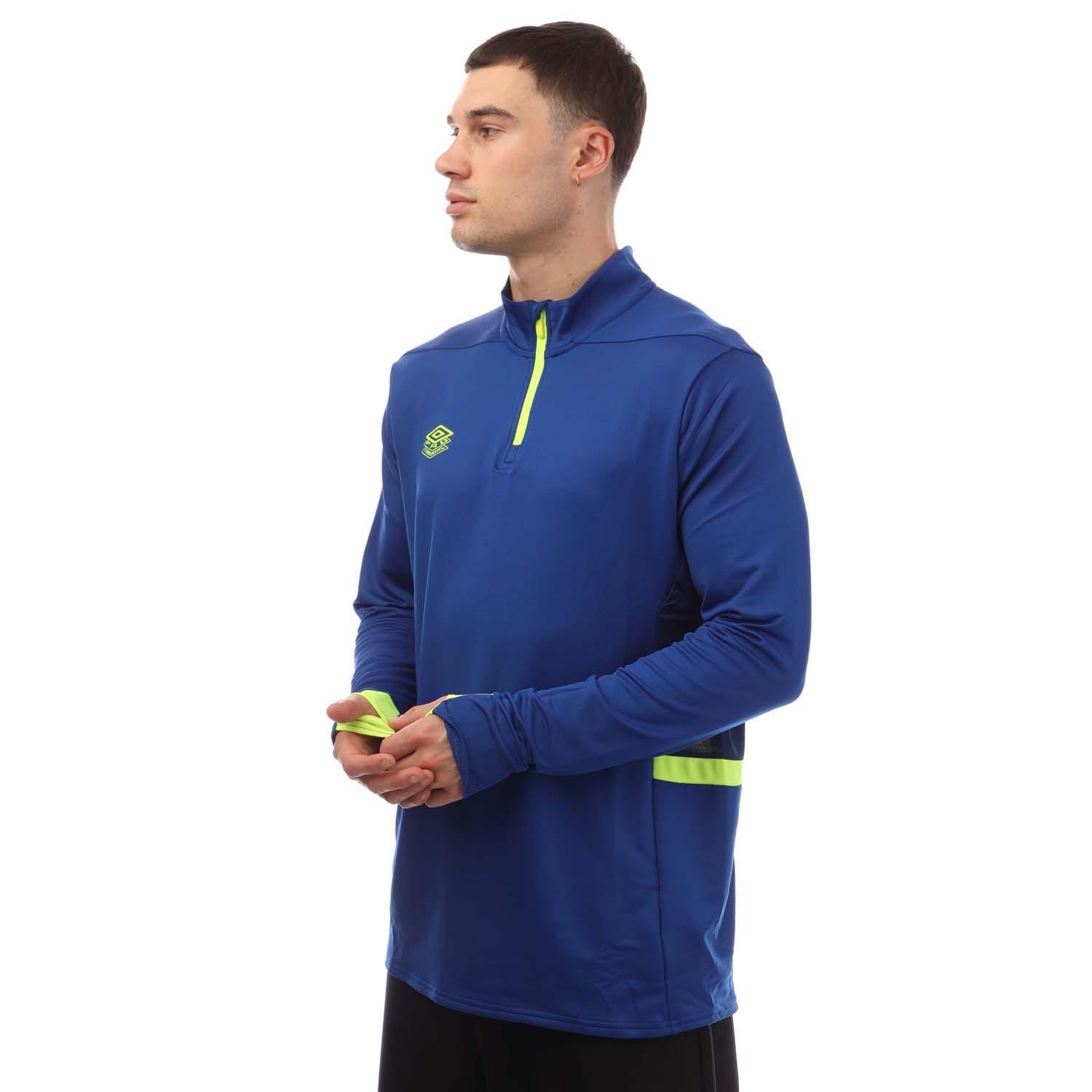 Blue Yellow - Umbro - Premier Mid Layer Training Top - 1