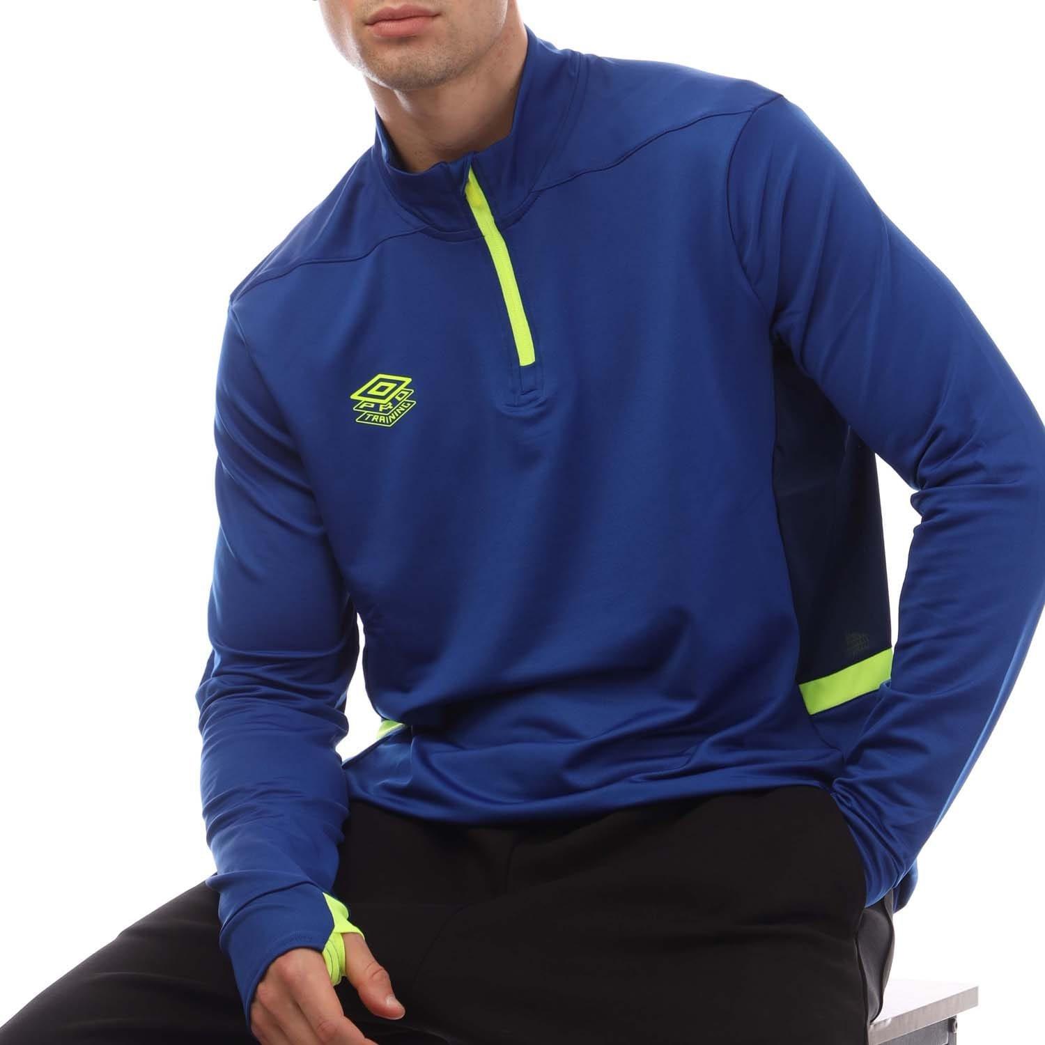 Blue Yellow - Umbro - Premier Mid Layer Training Top - 4