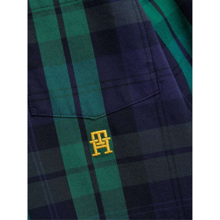 Bleu/Vert - Tommy Hilfiger - Script-logo cotton hoodie - 3