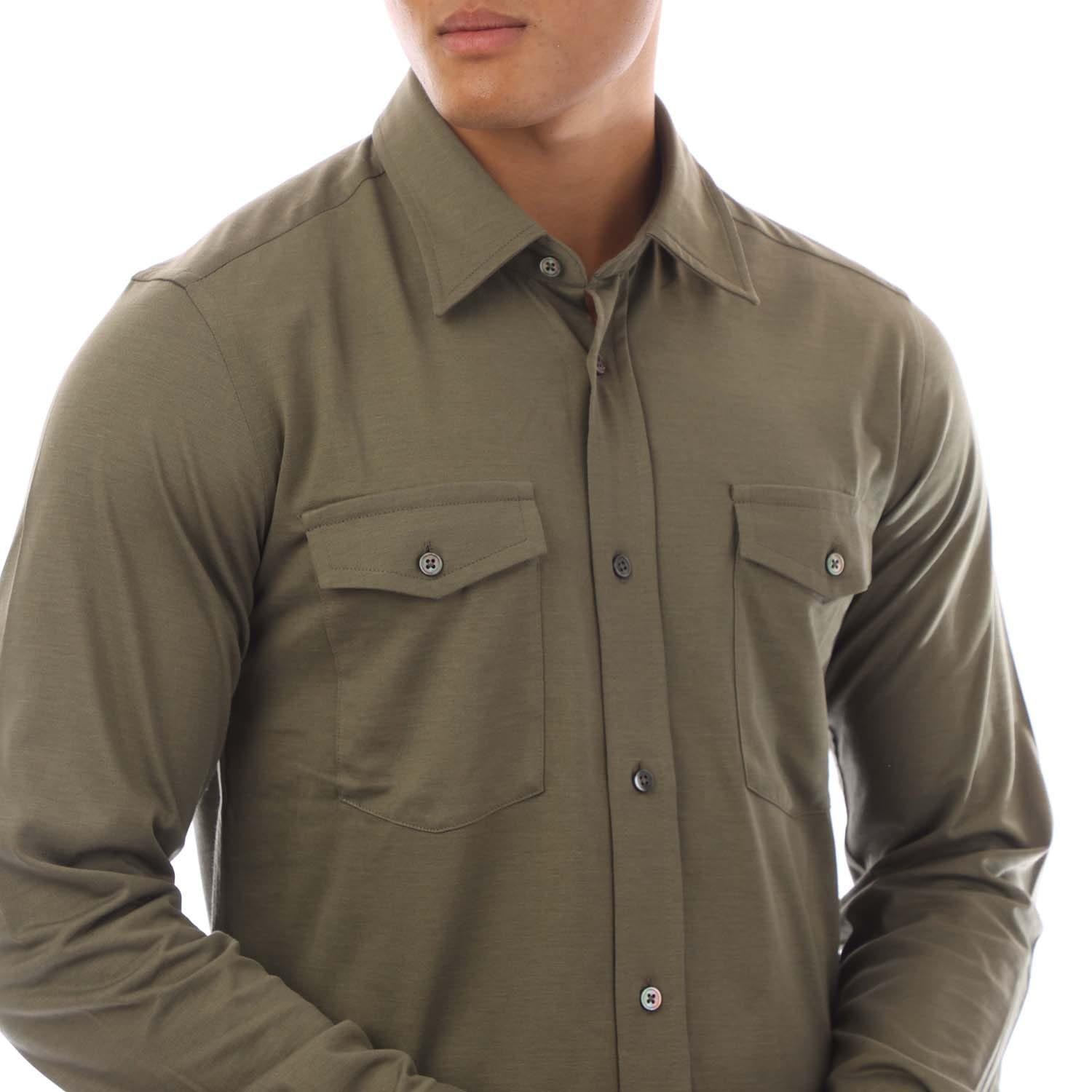Green - Tom Ford - Silk Cotton Blend Shirt - 2