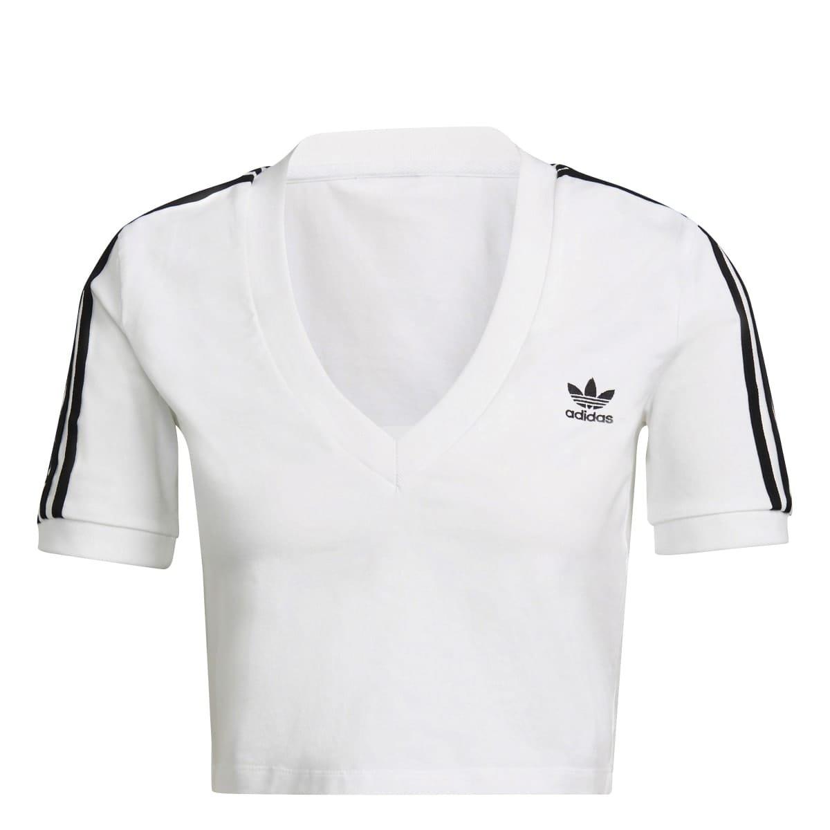 White - adidas Originals - Adicolor Classics Crop Top - 1