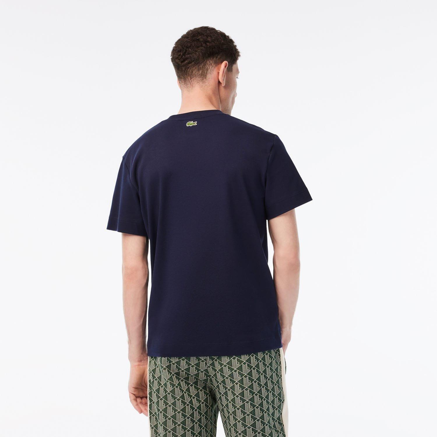 Blue - Lacoste - Relaxed Fit Short Sleeve T-Shirt - 2
