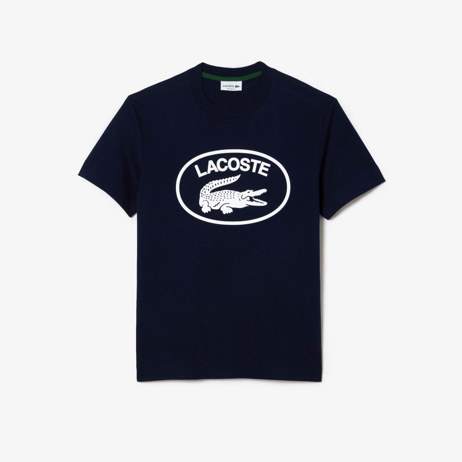 Blue - Lacoste - Relaxed Fit Short Sleeve T-Shirt - 3