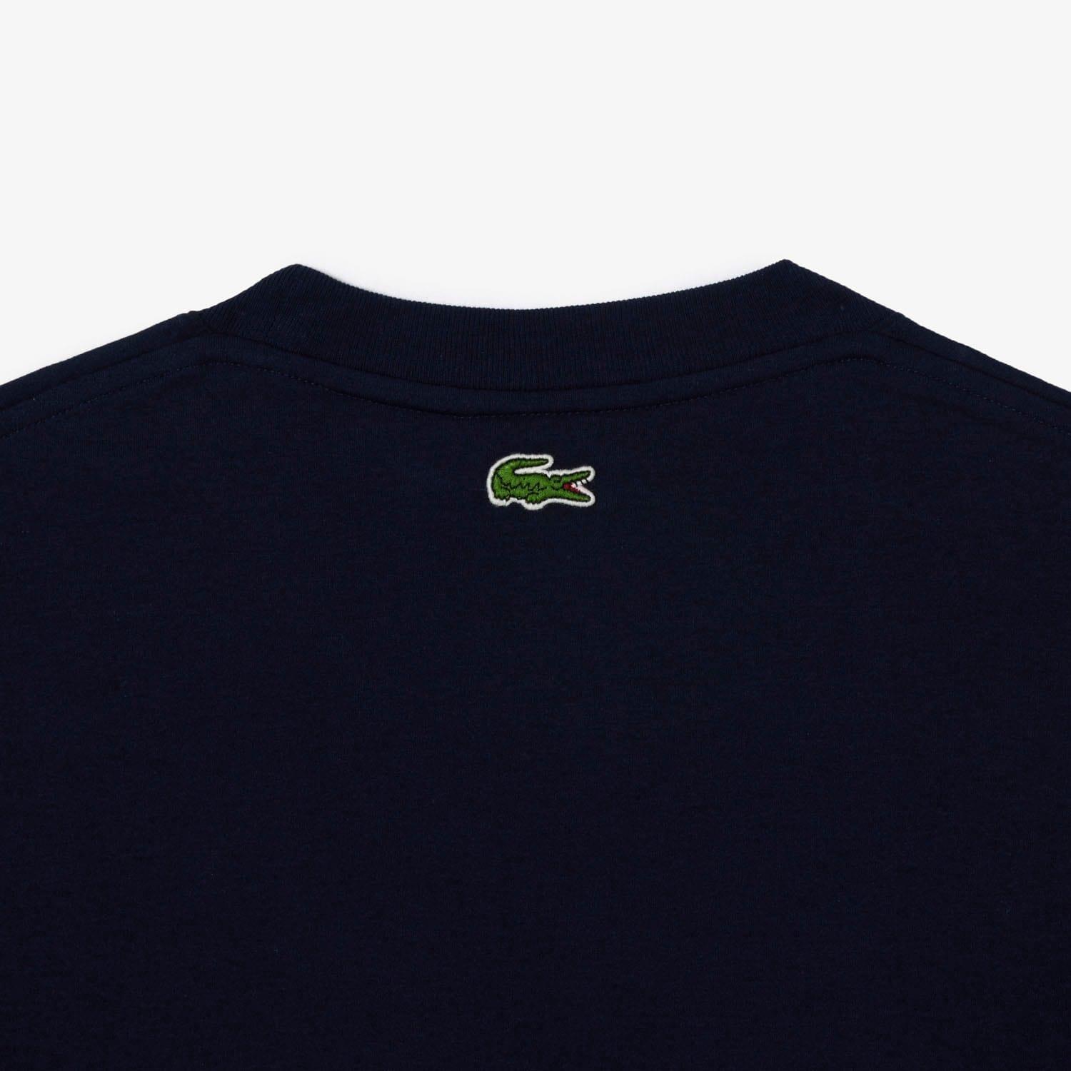 Blue - Lacoste - Relaxed Fit Short Sleeve T-Shirt - 4