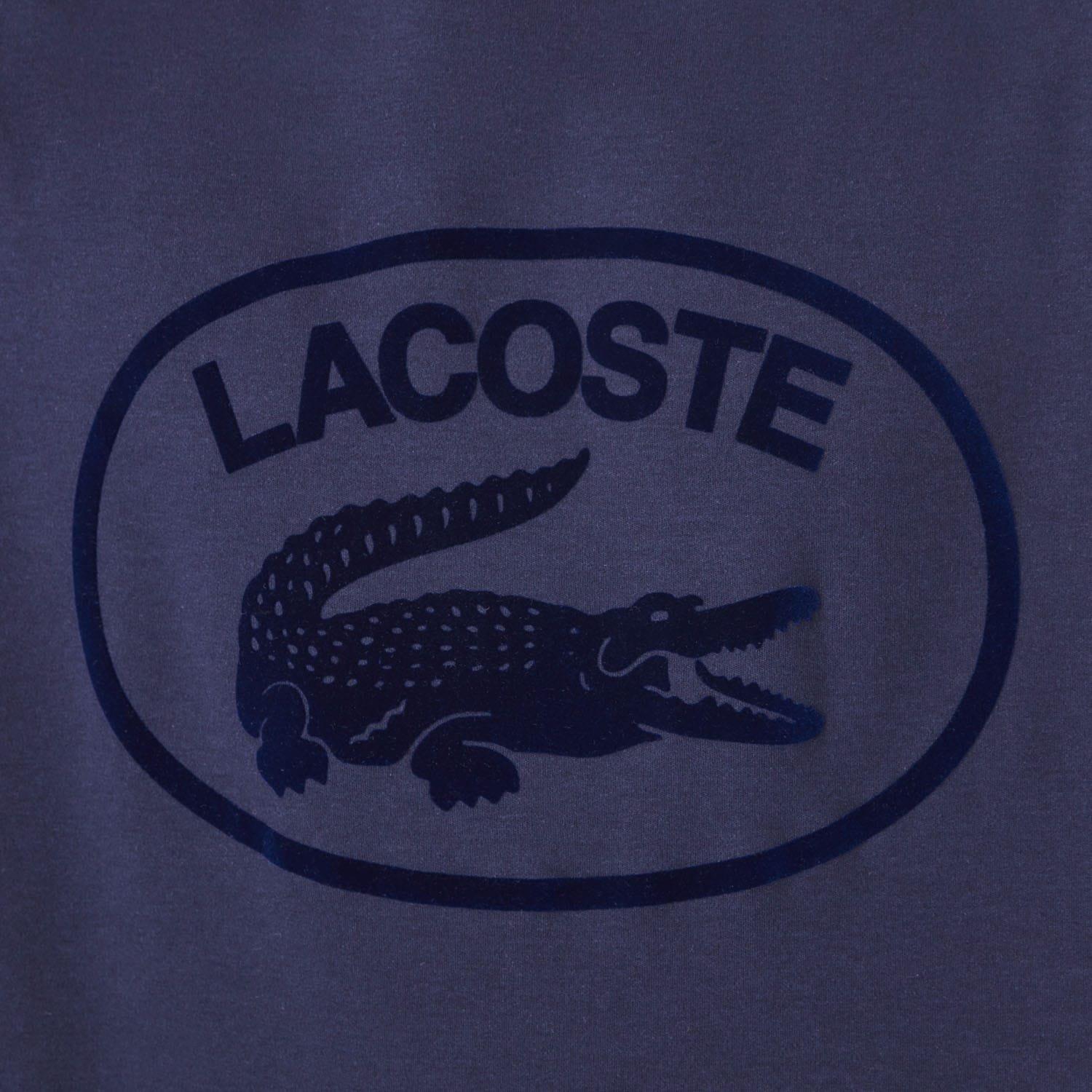 Blue - Lacoste - Relaxed Fit Short Sleeve T-Shirt - 5