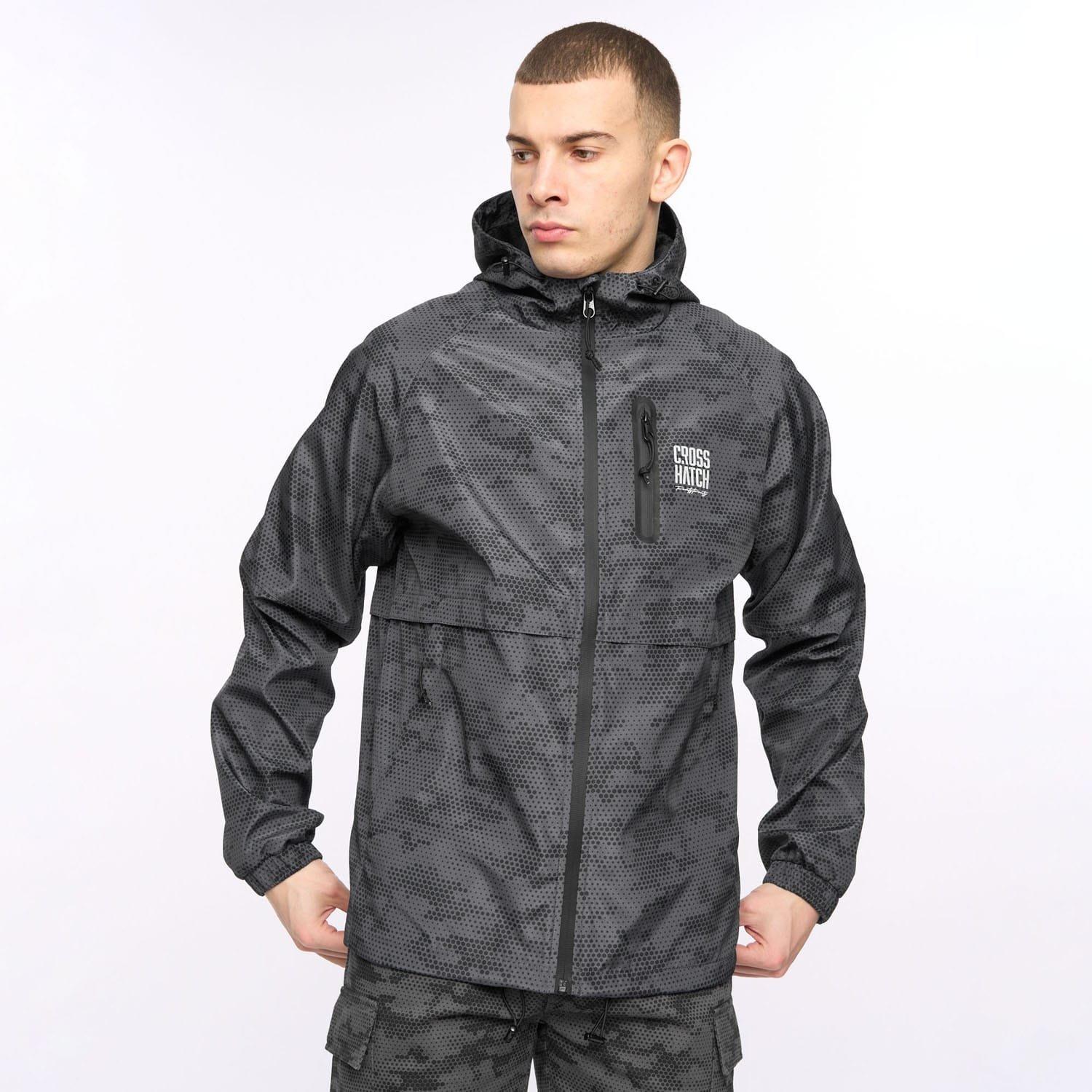 Grey - Crosshatch - Janscore Allover Print Jacket - 4