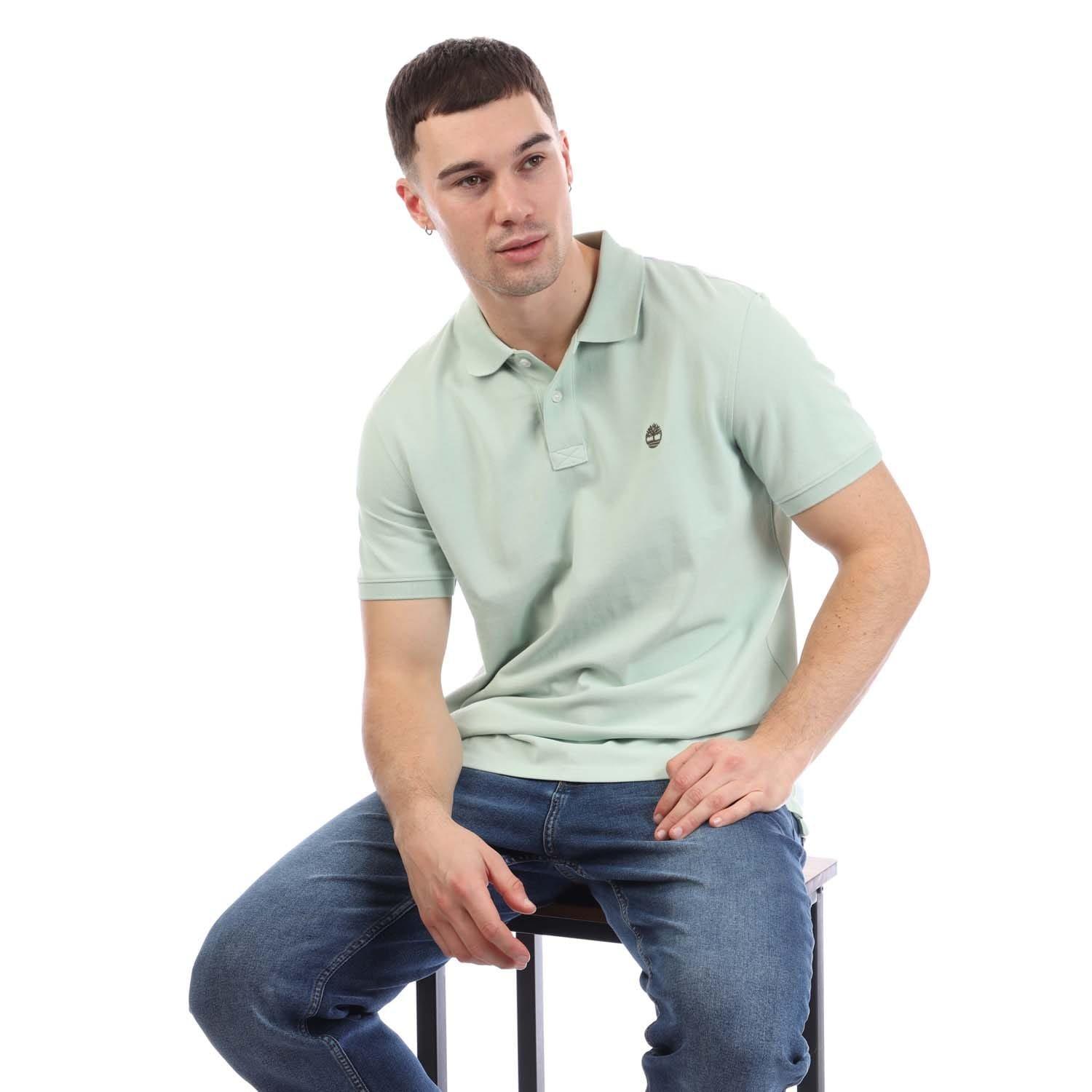 Green - Timberland - Millers River Polo Shirt - 4