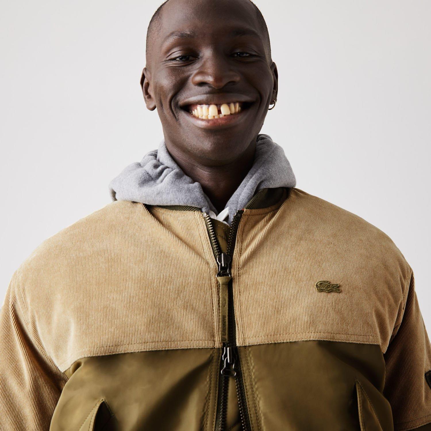 Multi Colour - Lacoste - Bimaterial Quilted Zip Bomber Jacket - 4