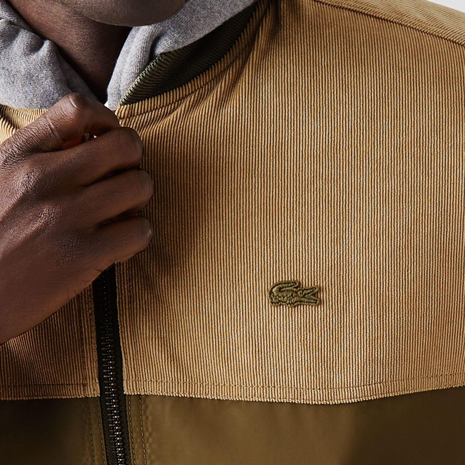 Multi Colour - Lacoste - Bimaterial Quilted Zip Bomber Jacket - 6