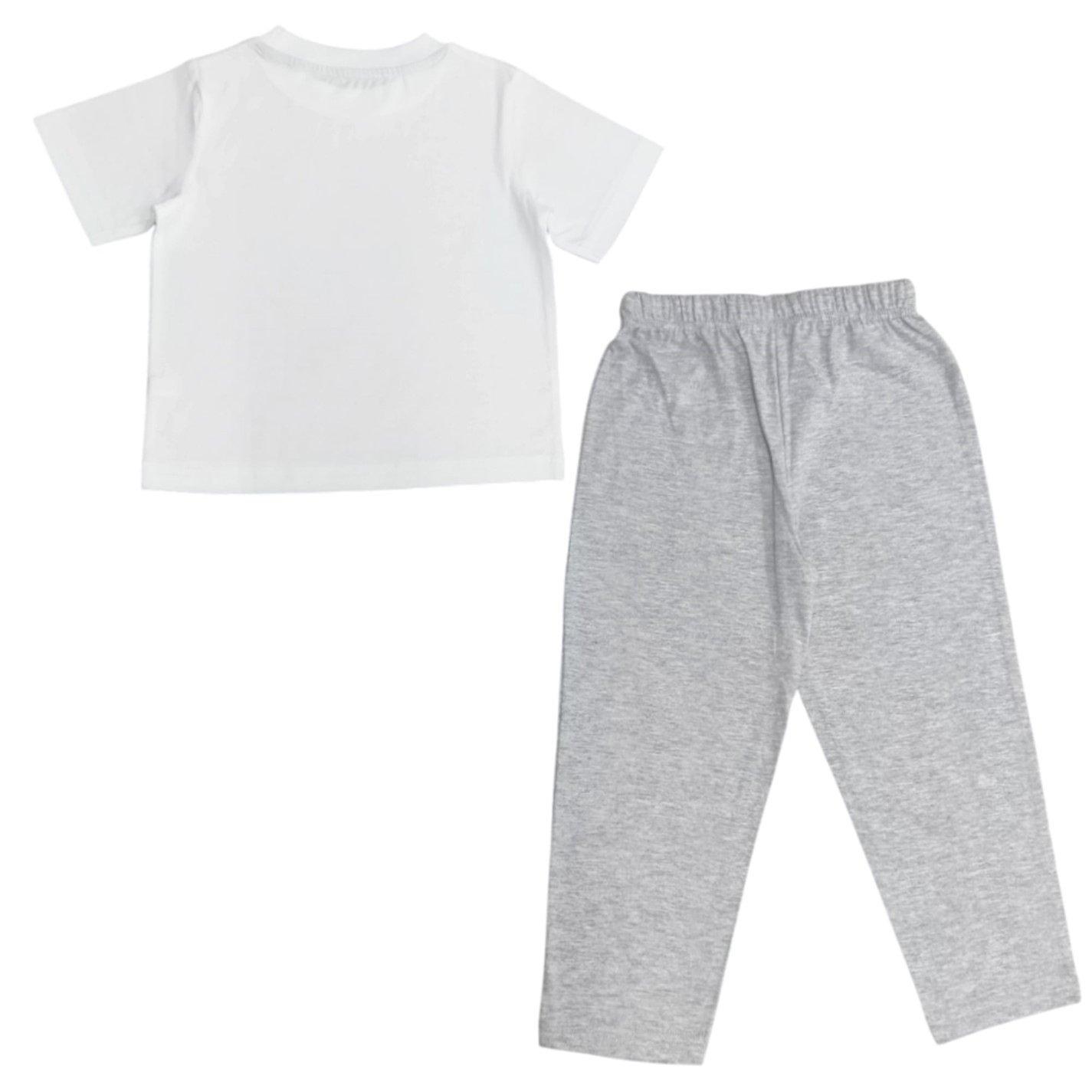 Grå - Linea - Kids' Long-Sleeve Pyjama Set - 2