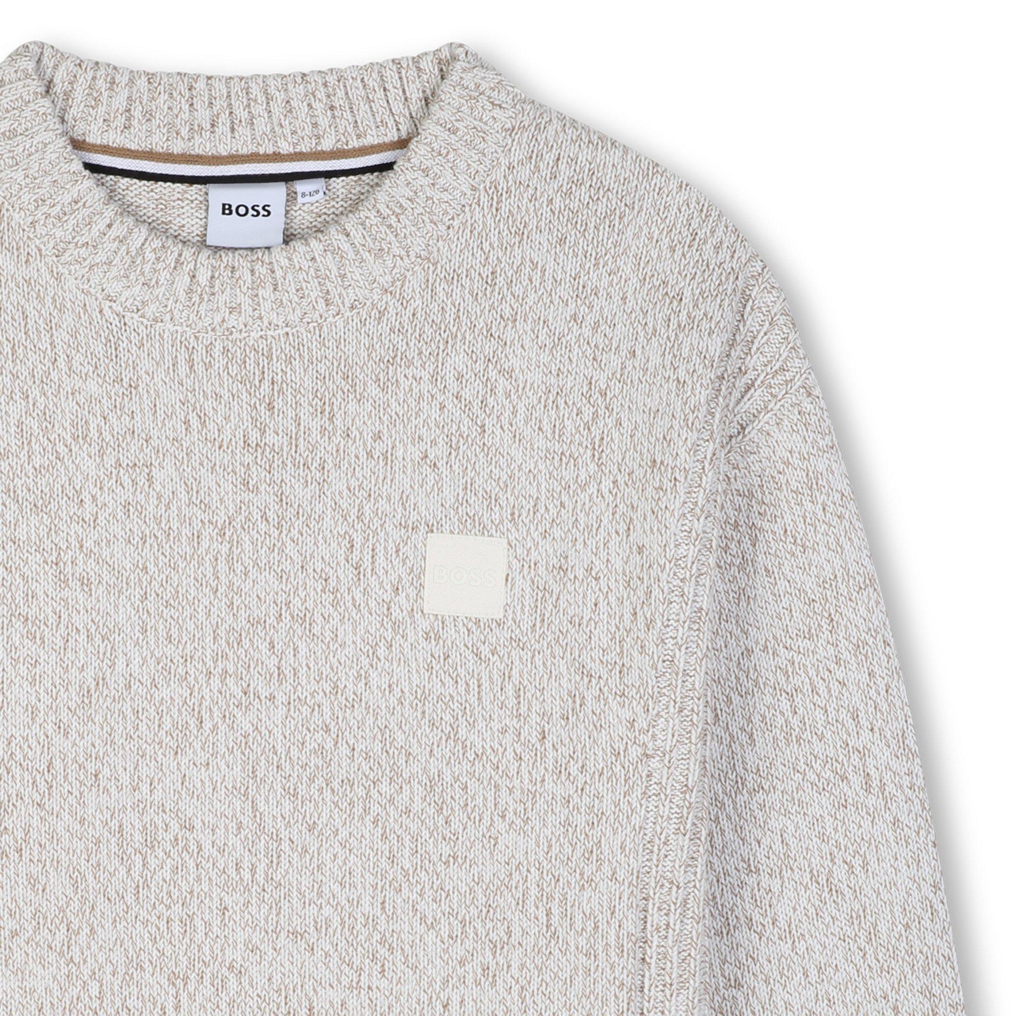 White - Boss - Boss Knitted Jumper Jn64 - 3