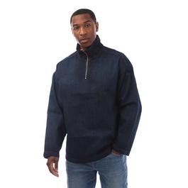 Diesel D-Flow-Plus Half-Zip Denim Top