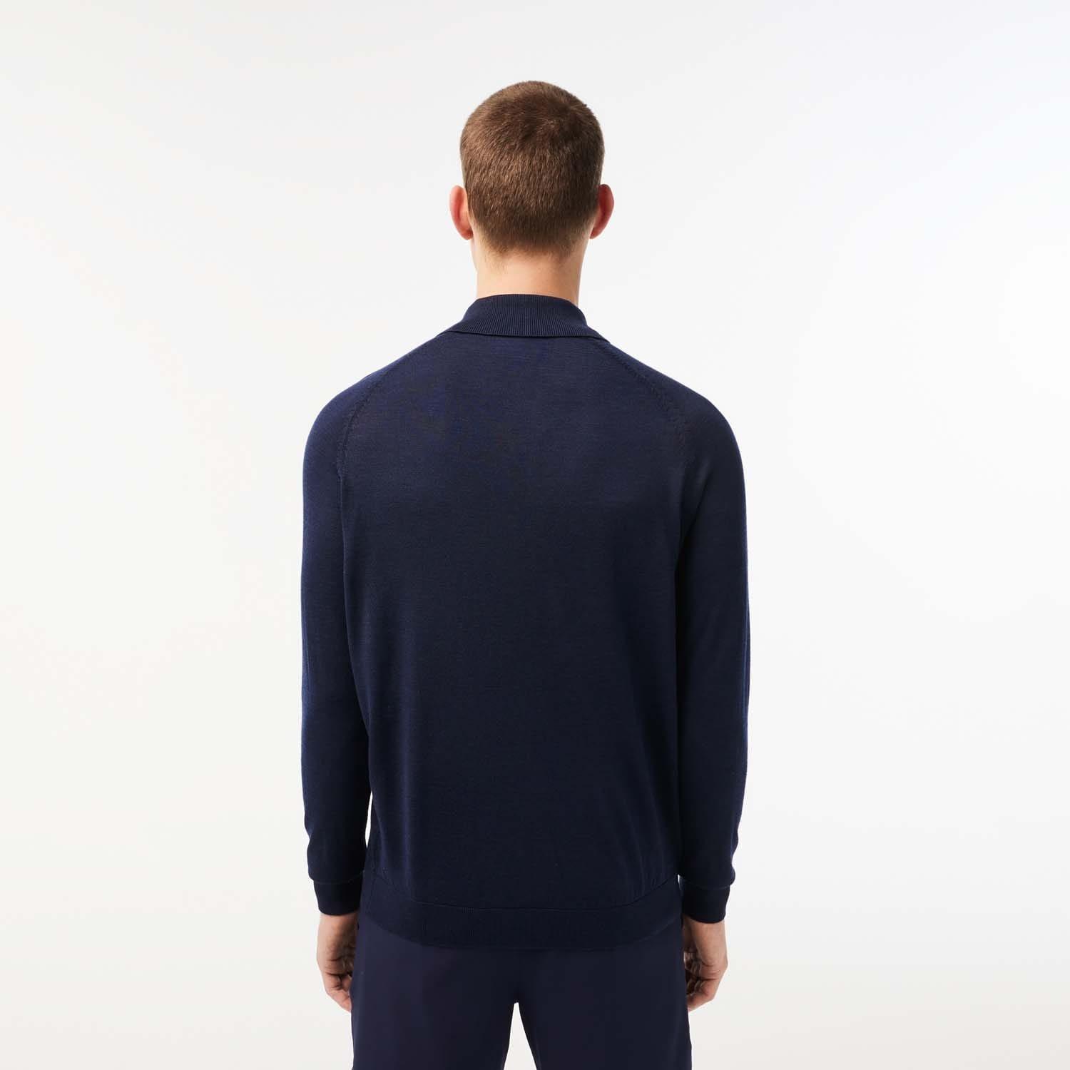 Blue - Lacoste - Sport Wool Golf Sweatshirt - 2