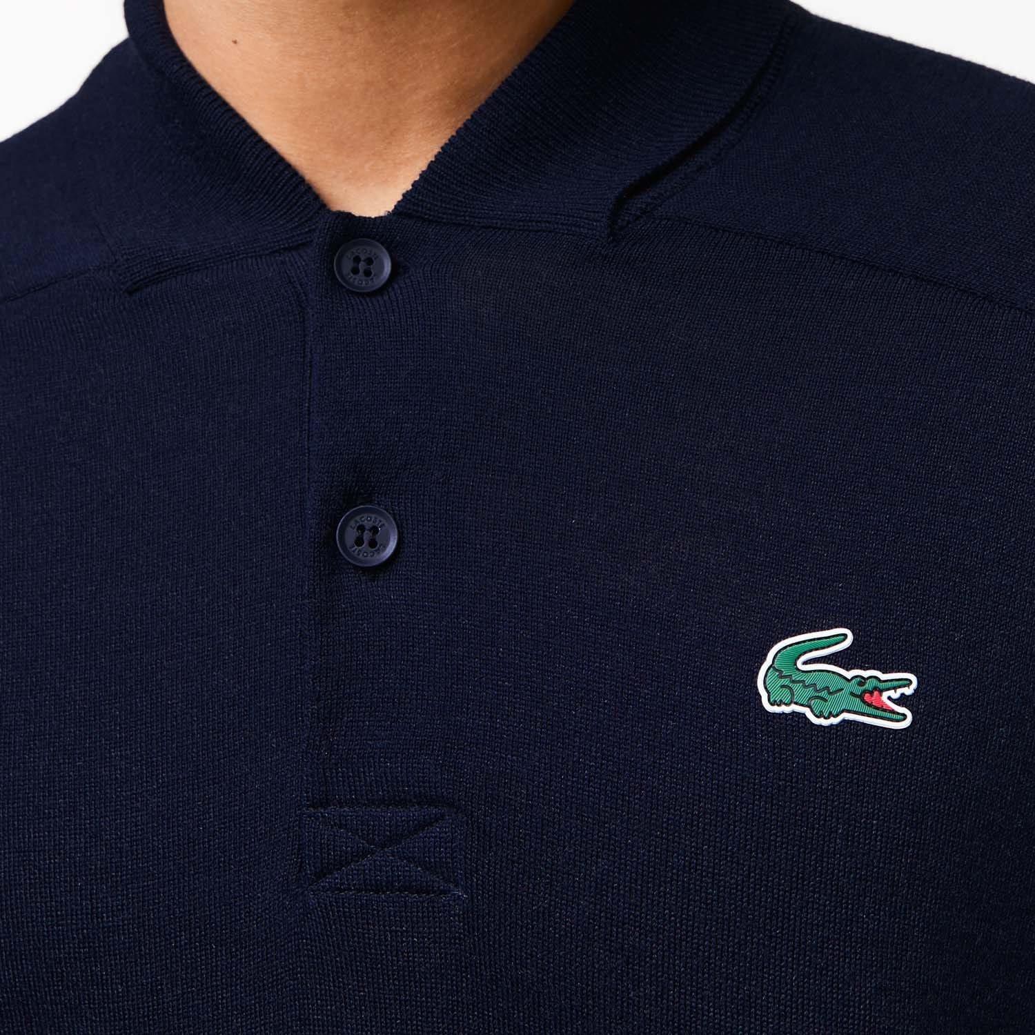 Blue - Lacoste - Sport Wool Golf Sweatshirt - 6